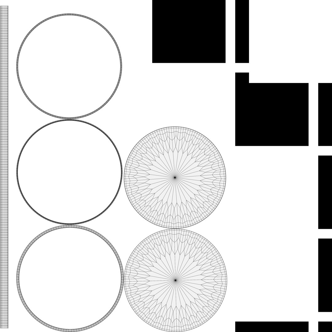 Elegant White Tea Set 3D Model – Minimalist Design with Bamboo Coasters - View 13