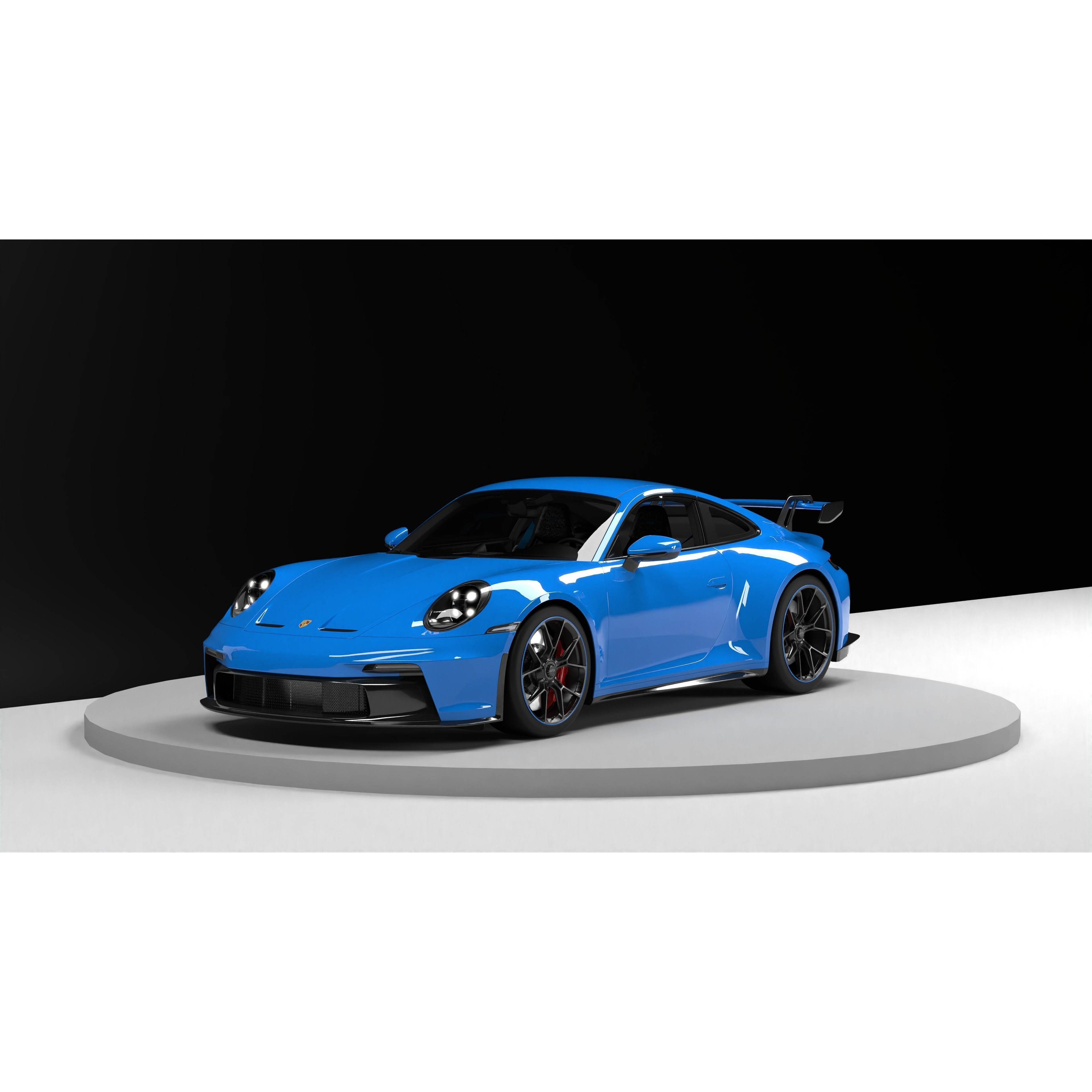 Porsche 911 GT3 - Game-Ready 3D Model - View 12