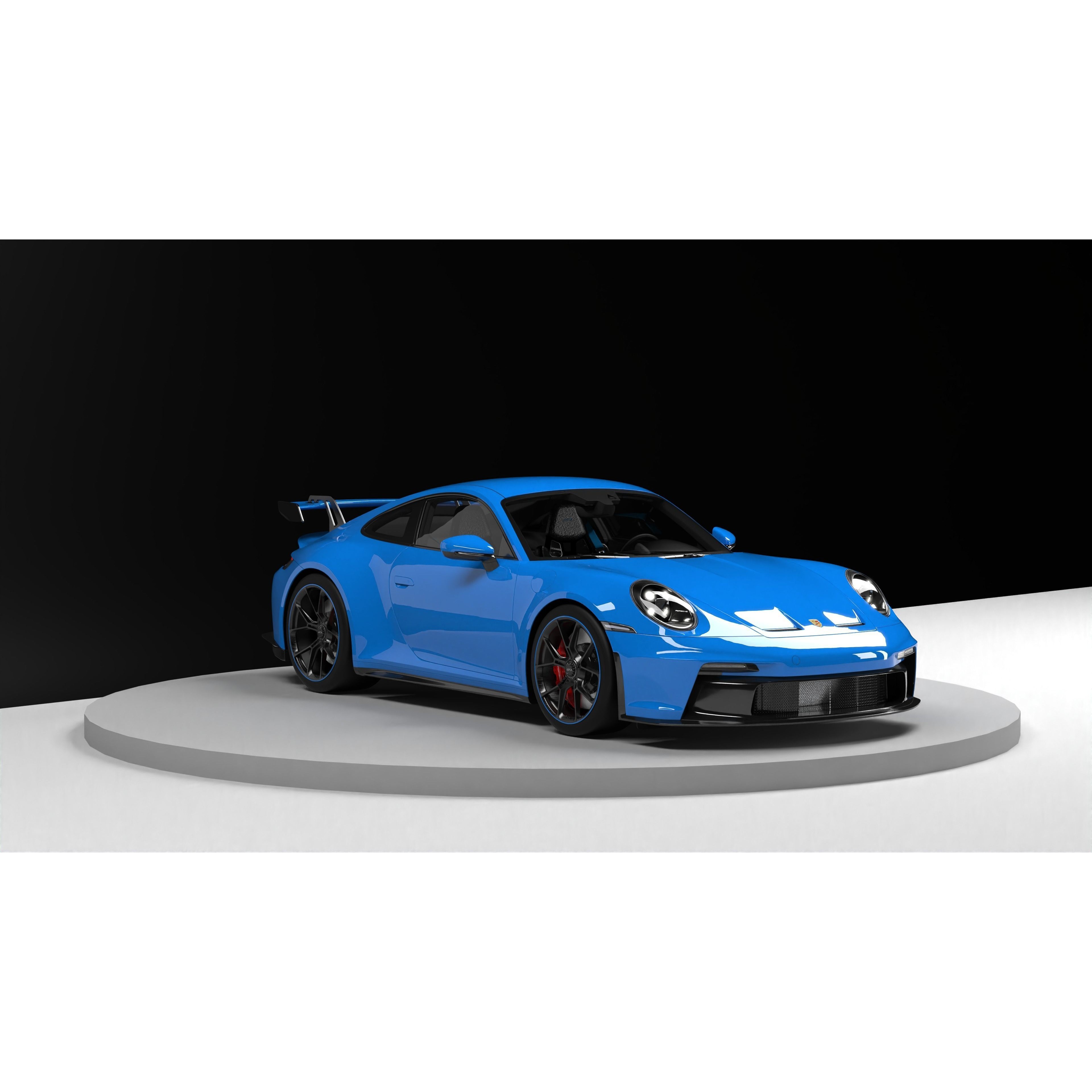 Porsche 911 GT3 - Game-Ready 3D Model - View 16