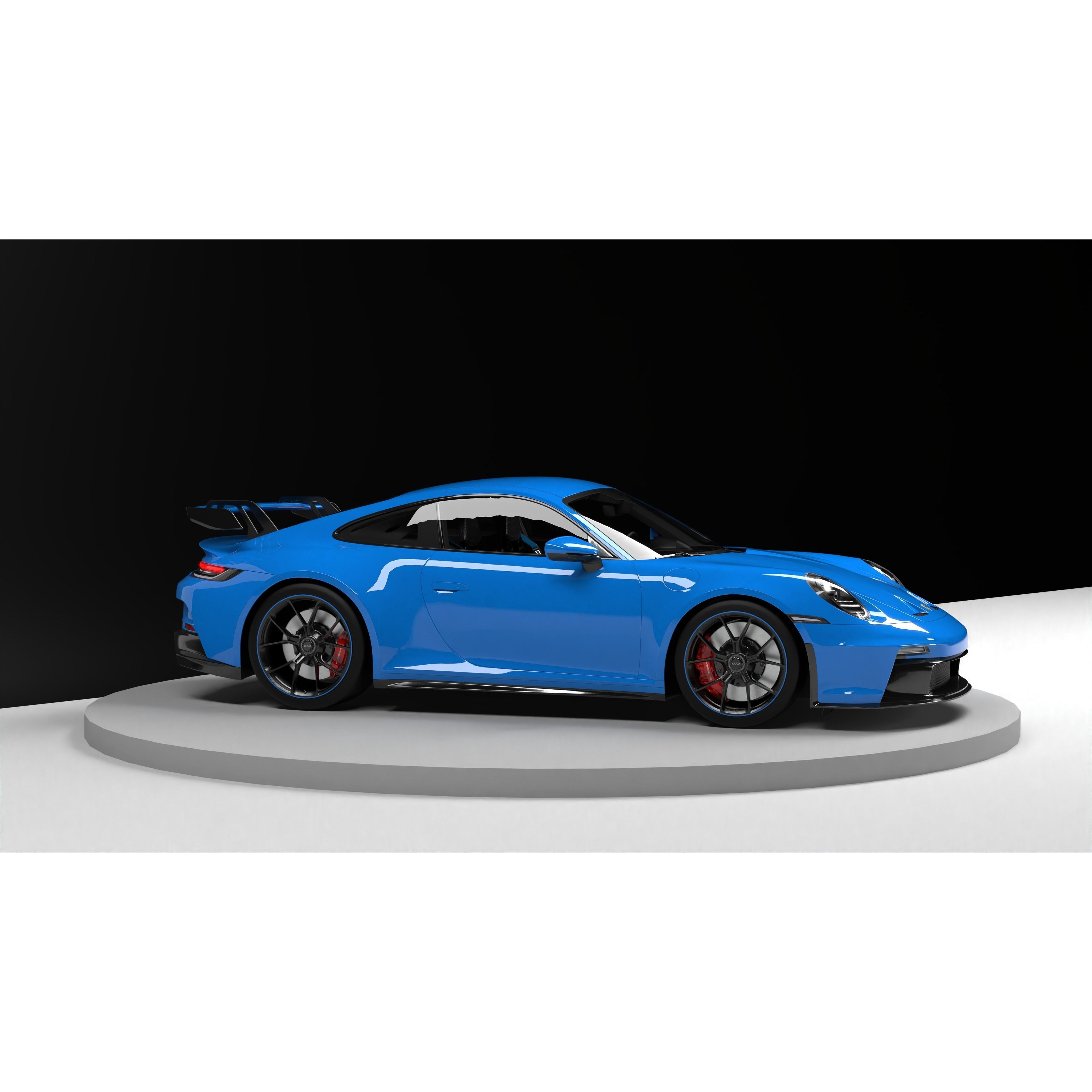 Porsche 911 GT3 - Game-Ready 3D Model - View 17