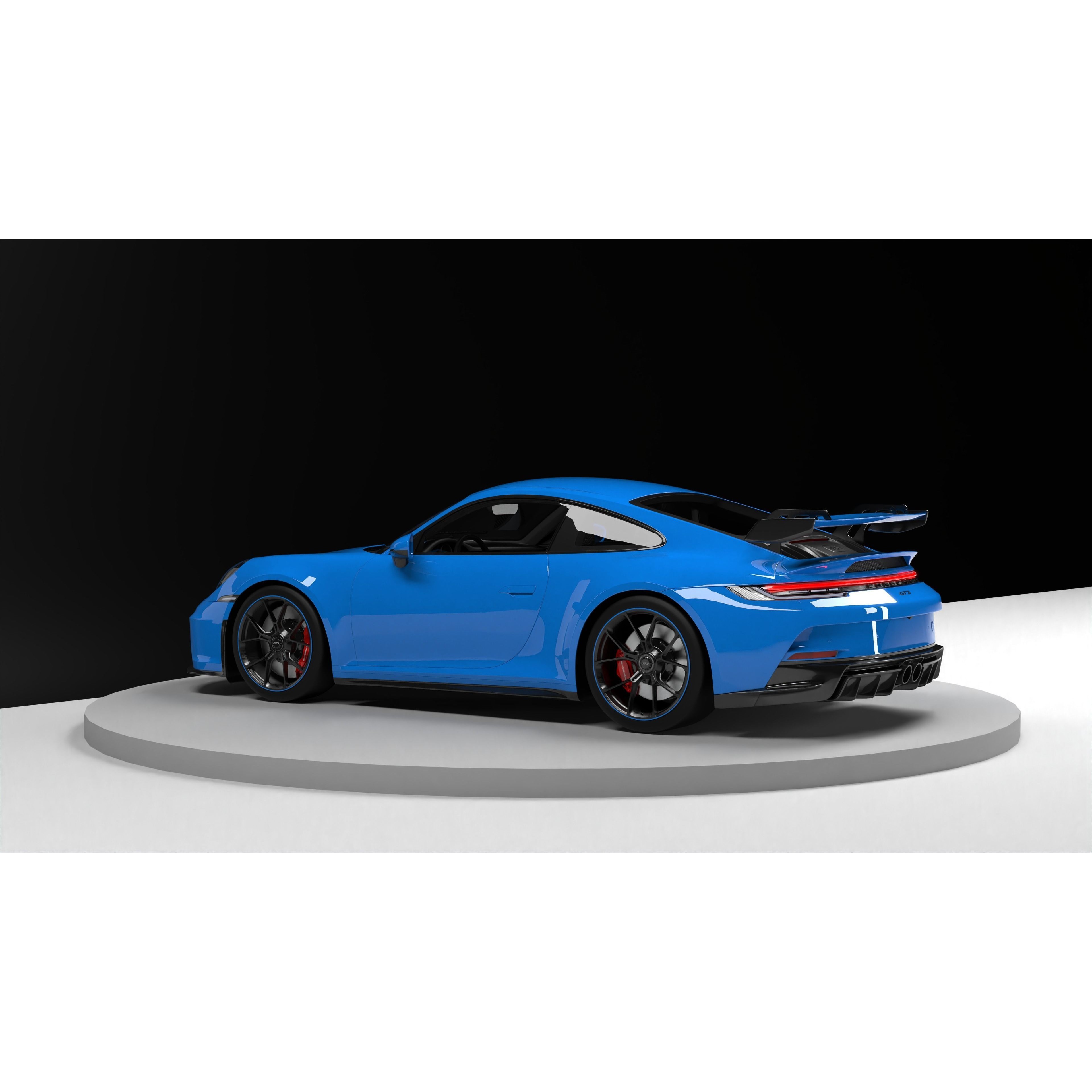 Porsche 911 GT3 - Game-Ready 3D Model - View 21