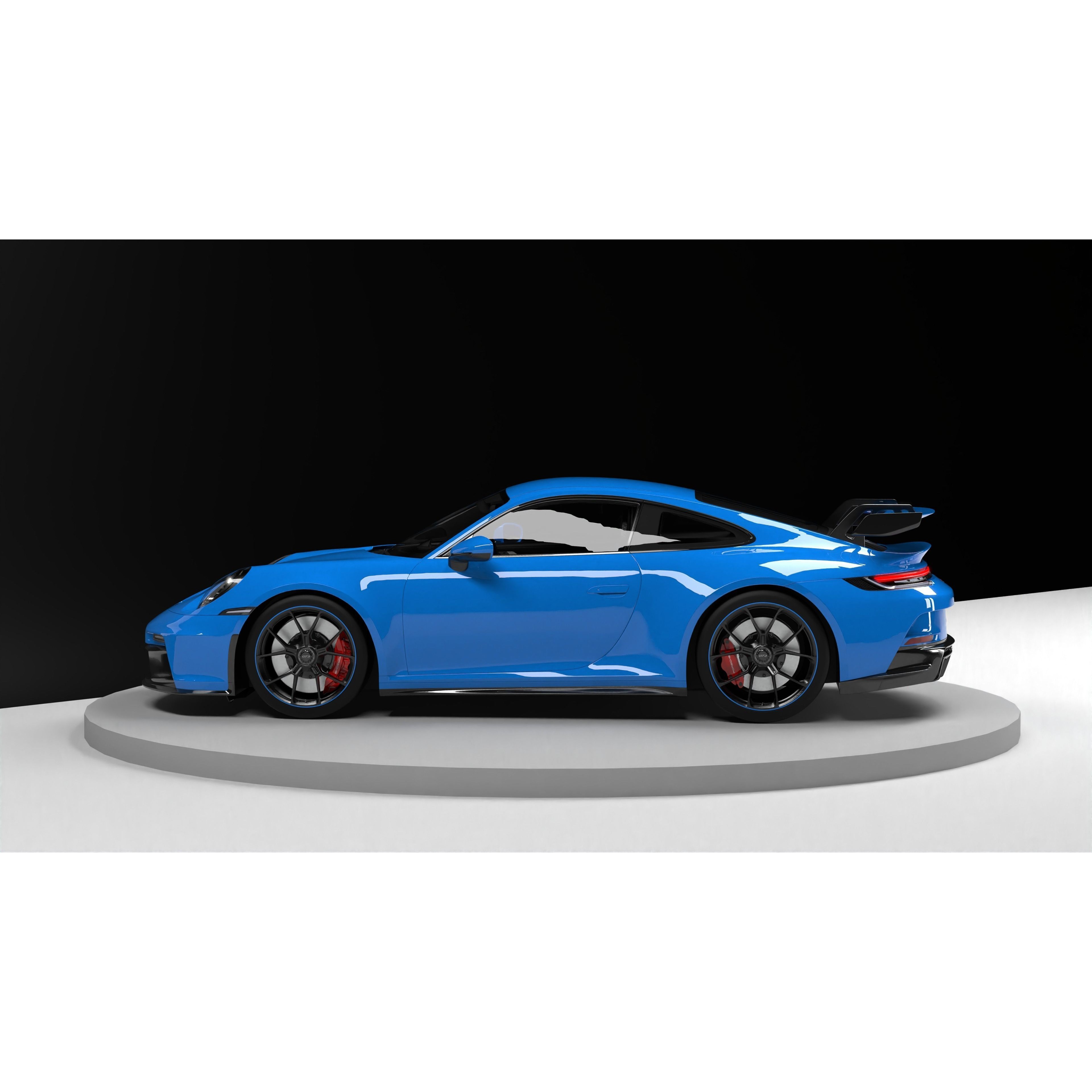 Porsche 911 GT3 - Game-Ready 3D Model - View 22