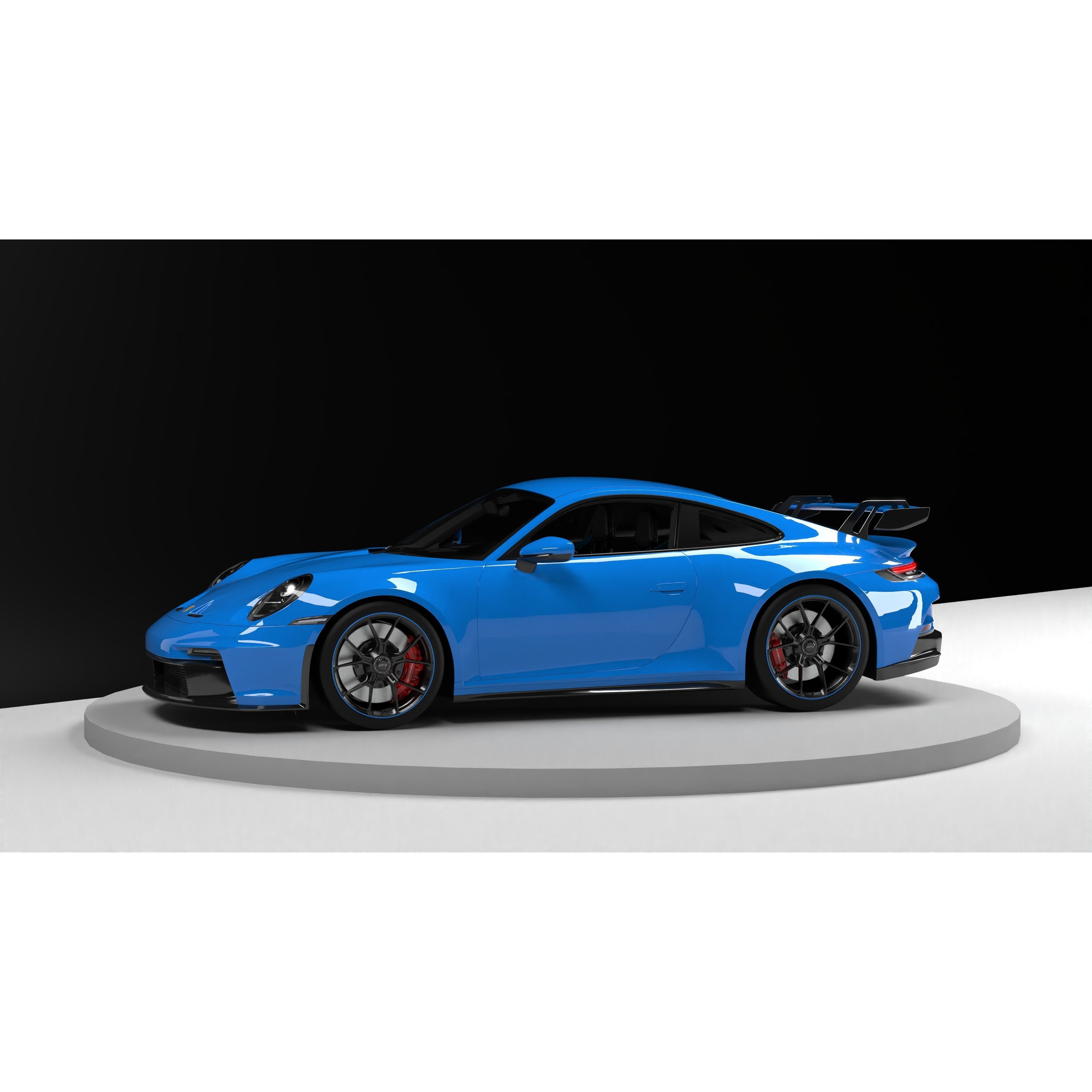 Porsche 911 GT3 - Game-Ready 3D Model - View 23