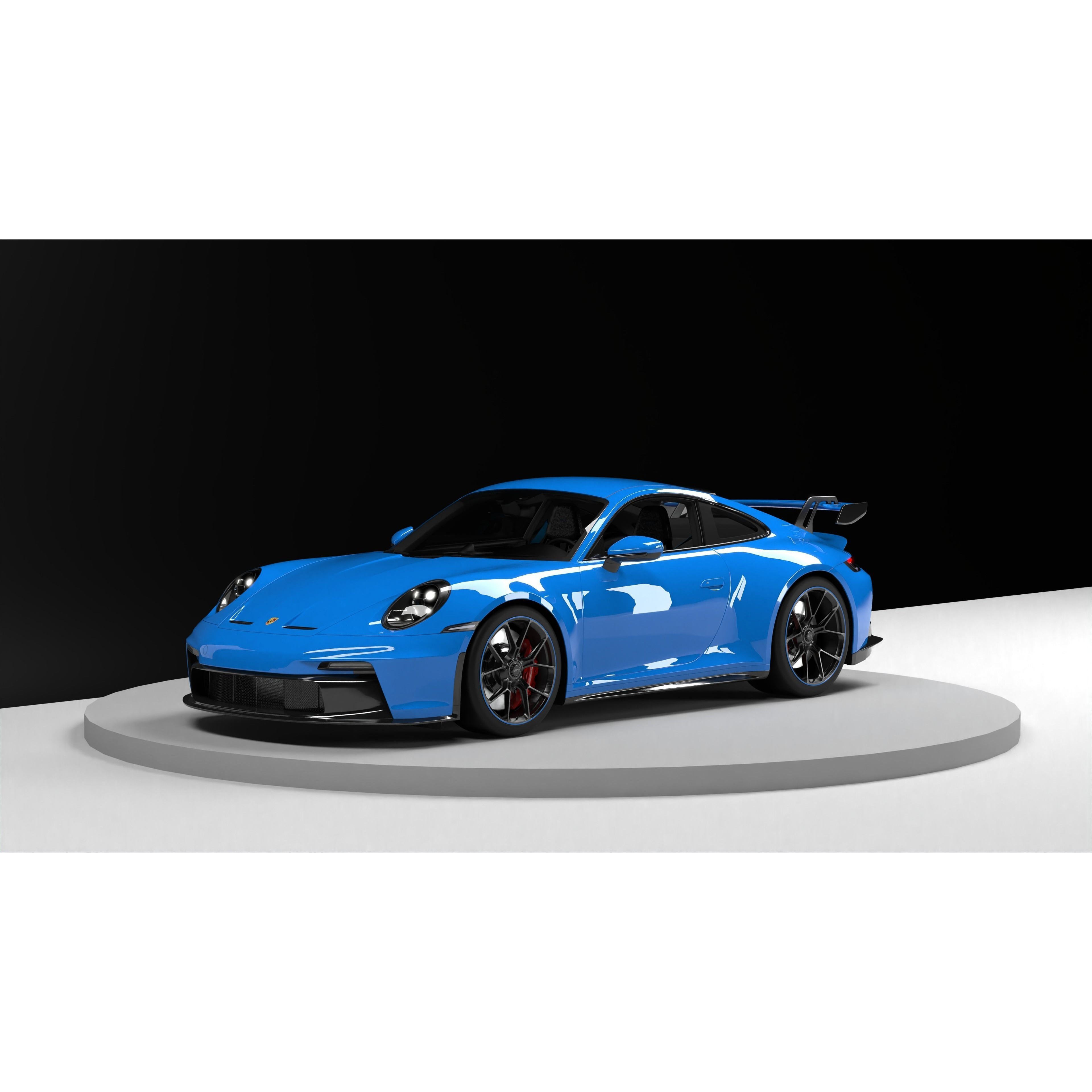 Porsche 911 GT3 - Game-Ready 3D Model - View 25