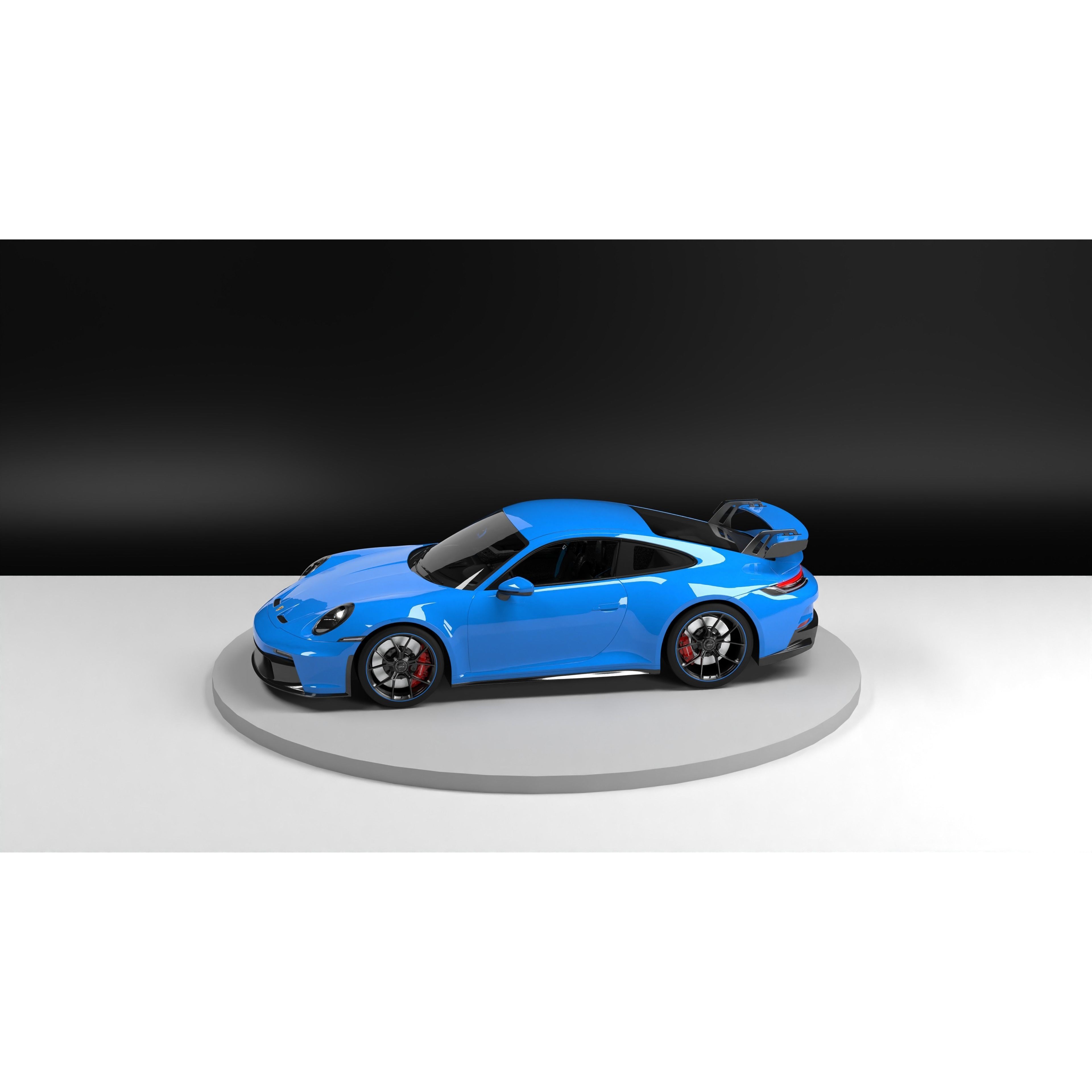 Porsche 911 GT3 - Game-Ready 3D Model - View 28