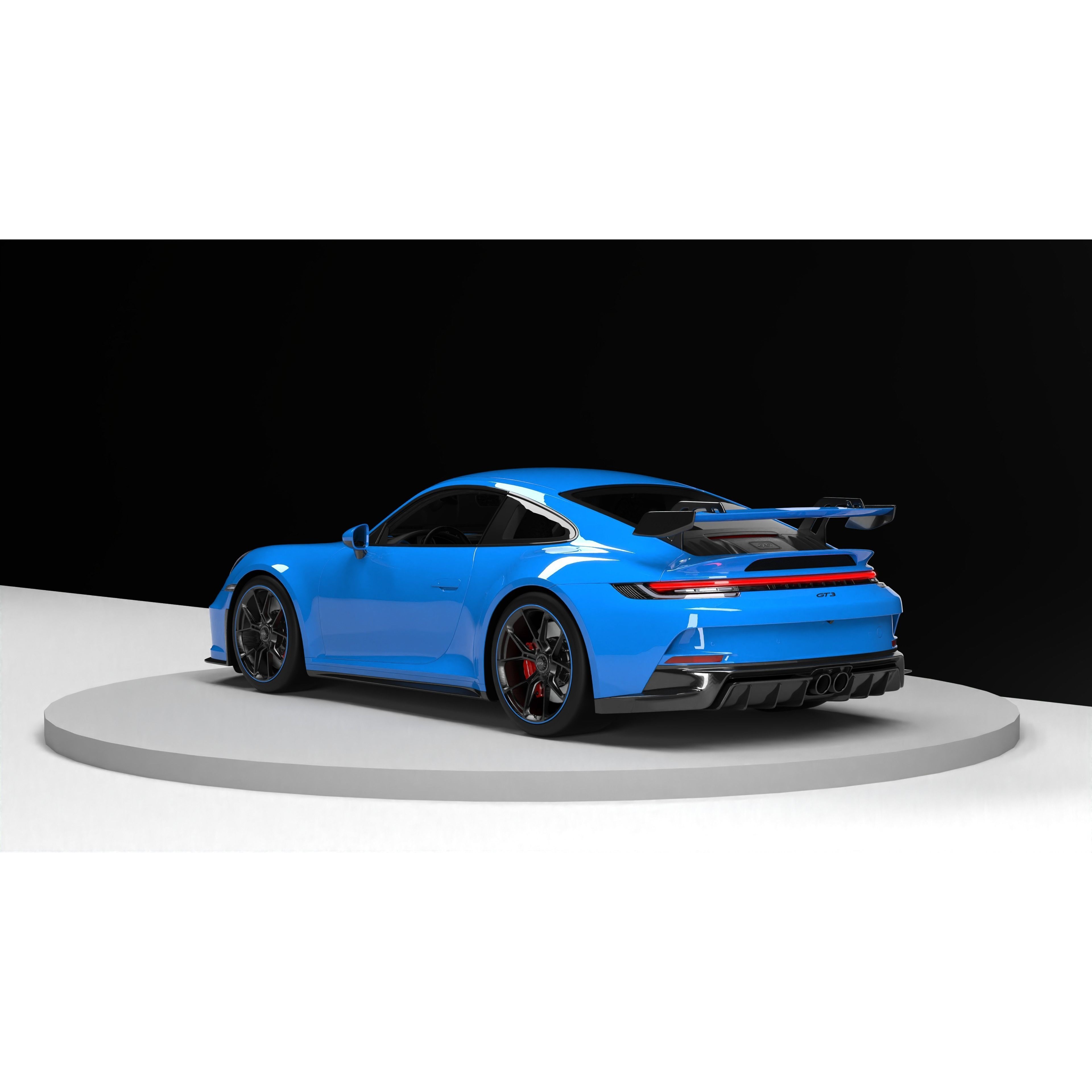 Porsche 911 GT3 - Game-Ready 3D Model - View 3