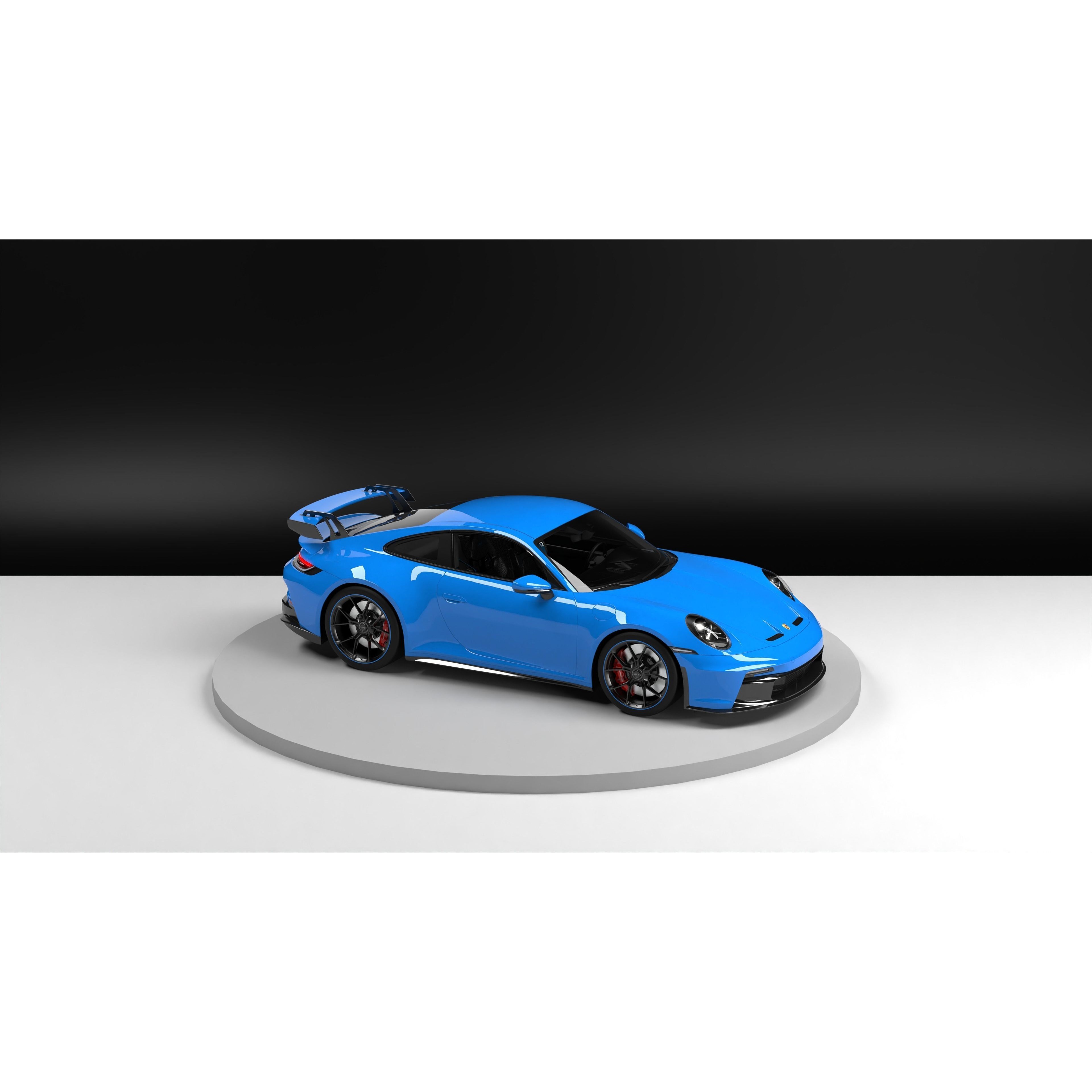 Porsche 911 GT3 - Game-Ready 3D Model - View 33