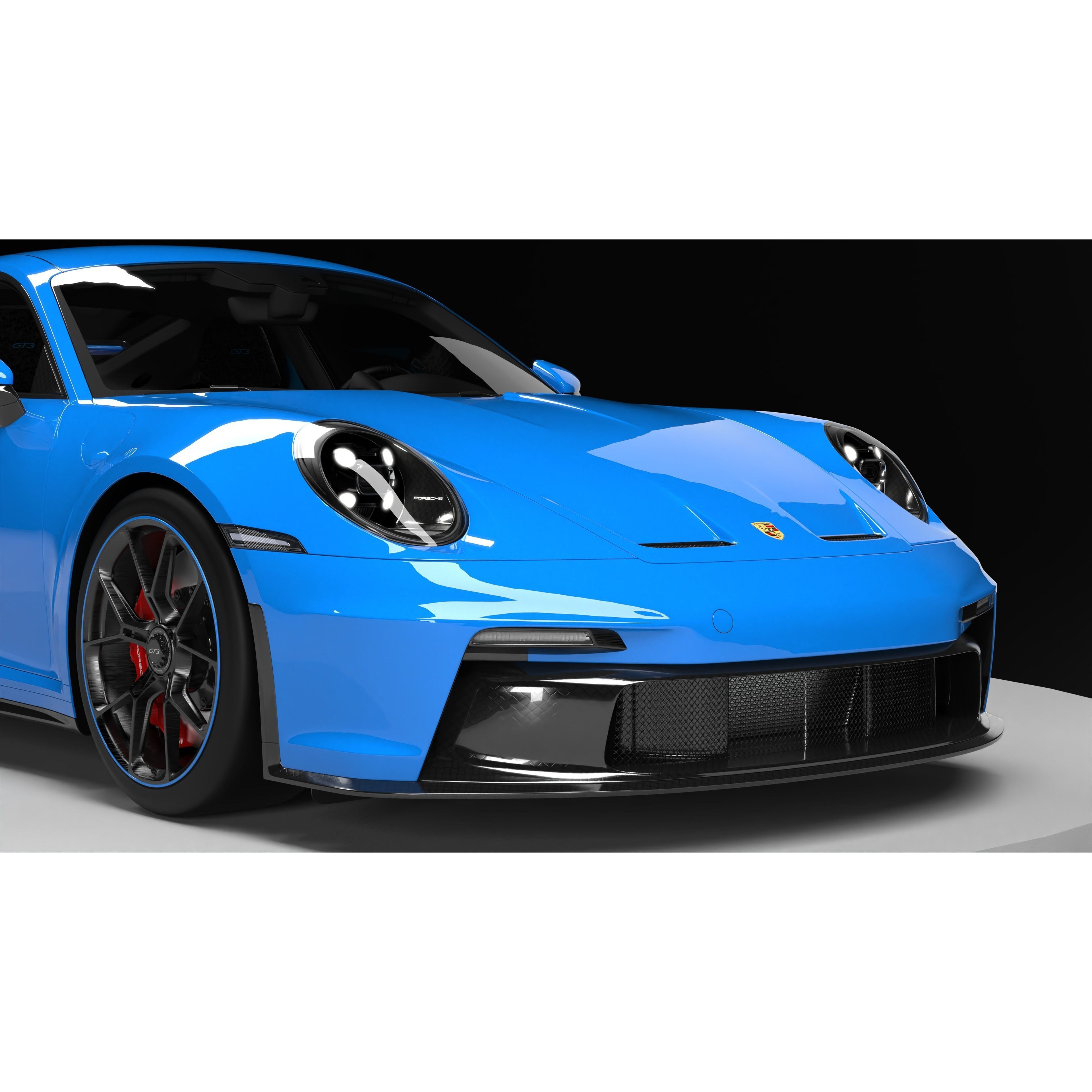 Porsche 911 GT3 - Game-Ready 3D Model - View 7