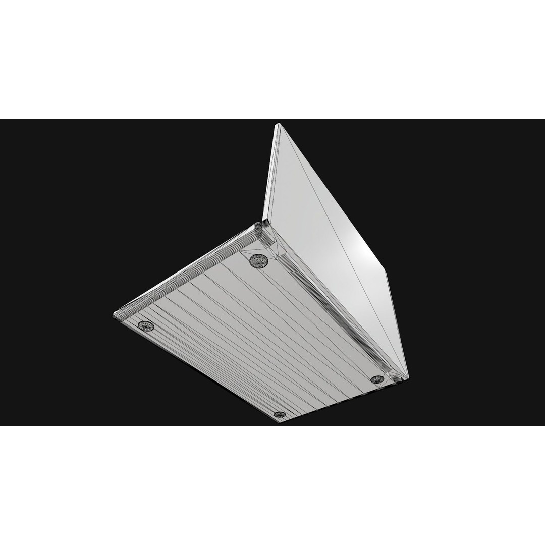 Laptop 3D Model – Low Poly Game Ready Asset, FBX, PBR Textures - View 13