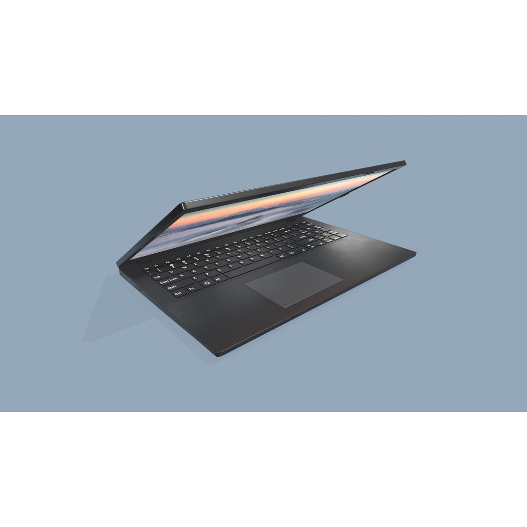 Laptop 3D Model – Low Poly Game Ready Asset, FBX, PBR Textures - View 5