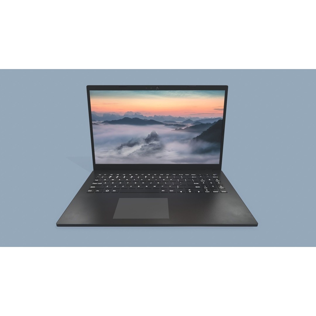 Laptop 3D Model – Low Poly Game Ready Asset, FBX, PBR Textures - View 6