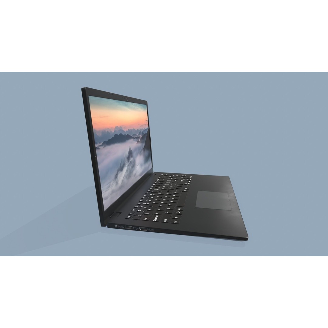 Laptop 3D Model – Low Poly Game Ready Asset, FBX, PBR Textures - View 7