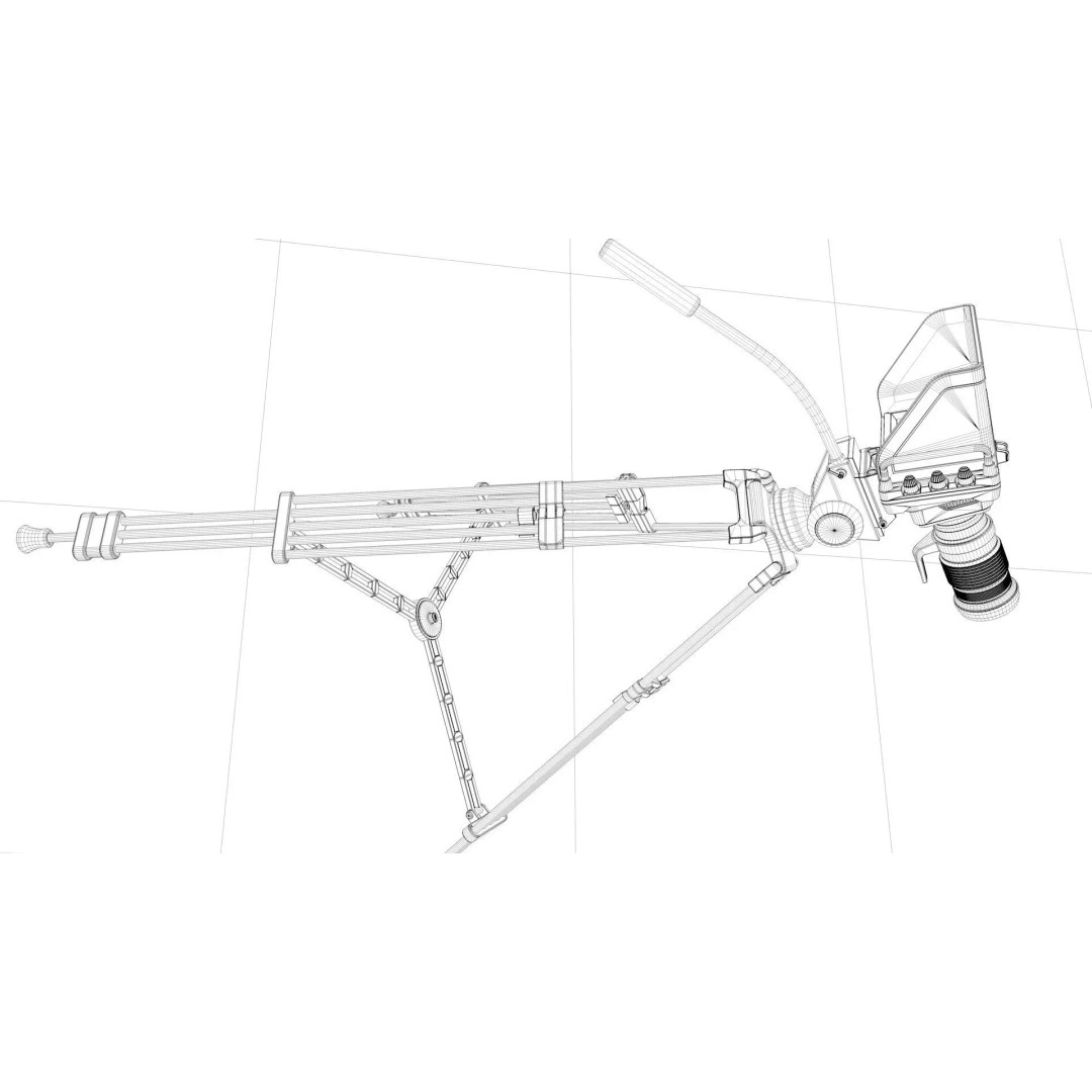TV Studio Camera 3D Model – High-Quality Polygon Mesh for Film & Animation