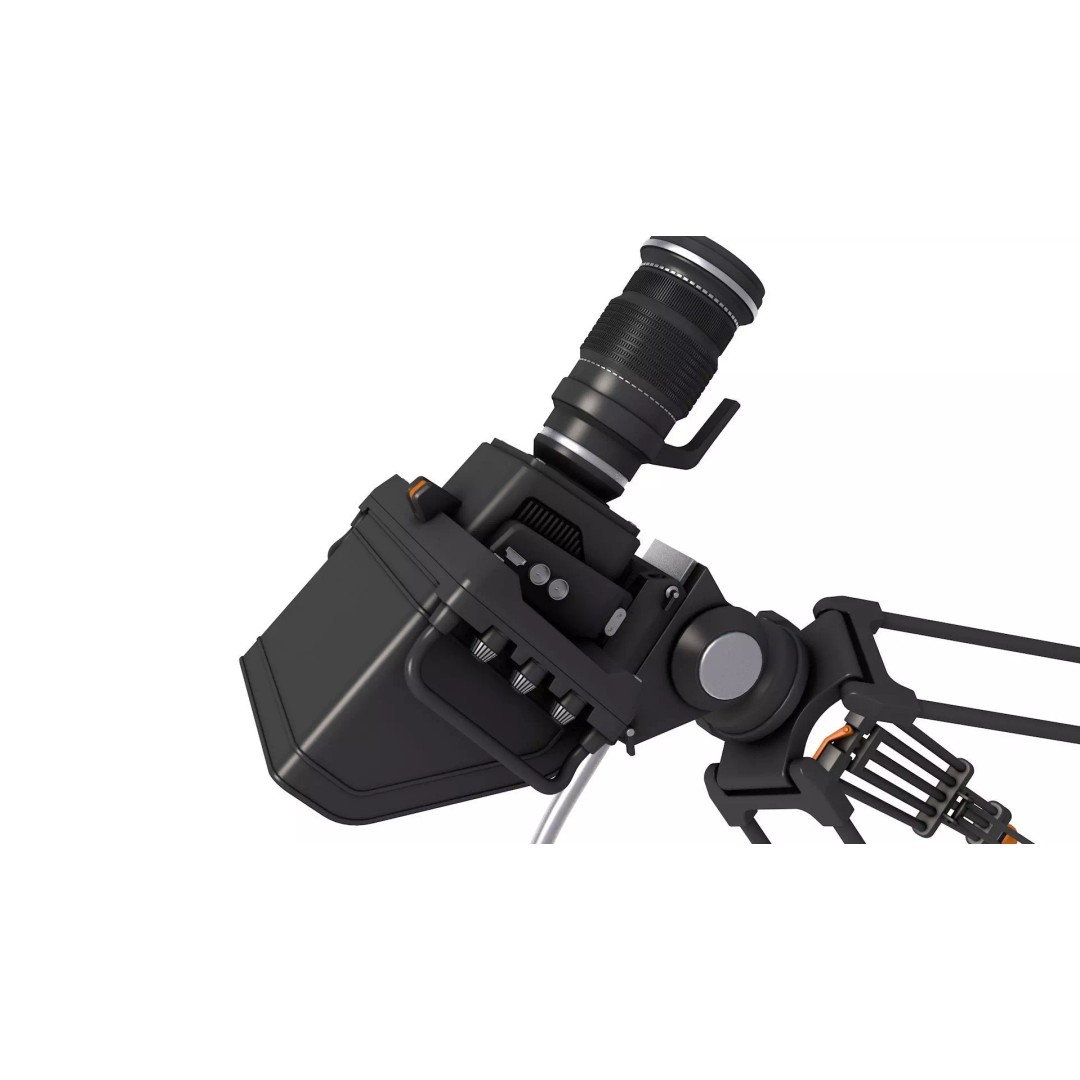 TV Studio Camera 3D Model – High-Quality Polygon Mesh for Film & Animation - View 3