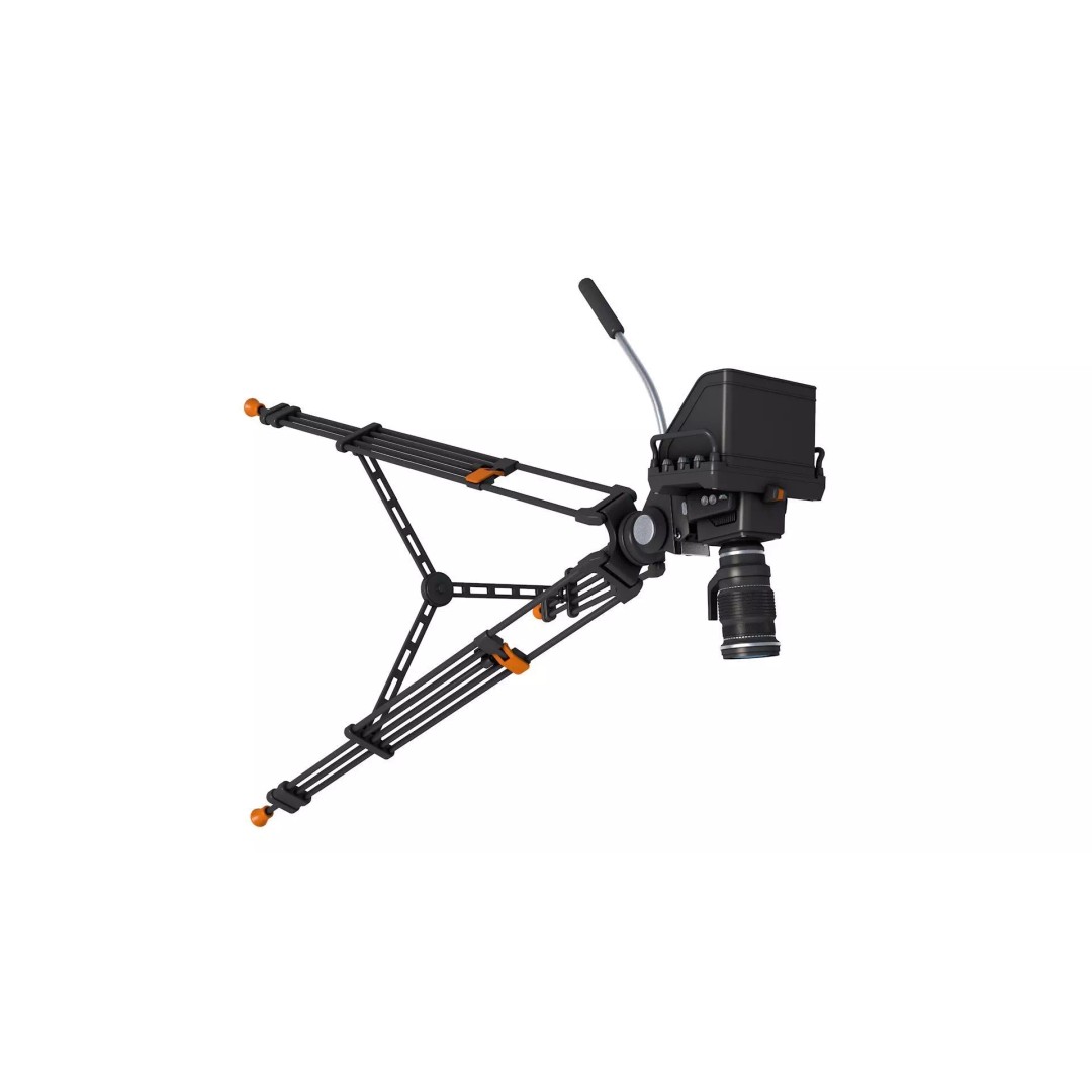 TV Studio Camera 3D Model – High-Quality Polygon Mesh for Film & Animation - View 5