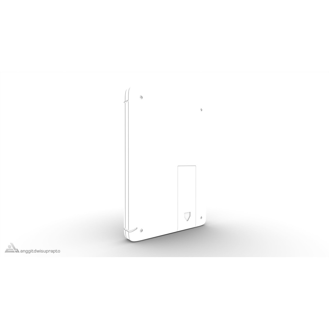 Portable Gaming Device 3D Model – Retro Compact Design, FBX - View 12