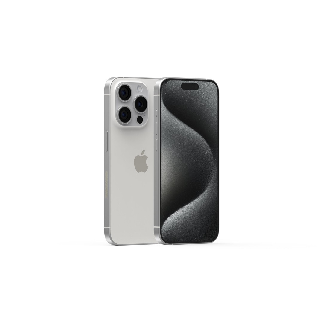 Apple iPhone 15 Pro 3D Model – Realistic Smartphone Asset, FBX/OBJ - View 12