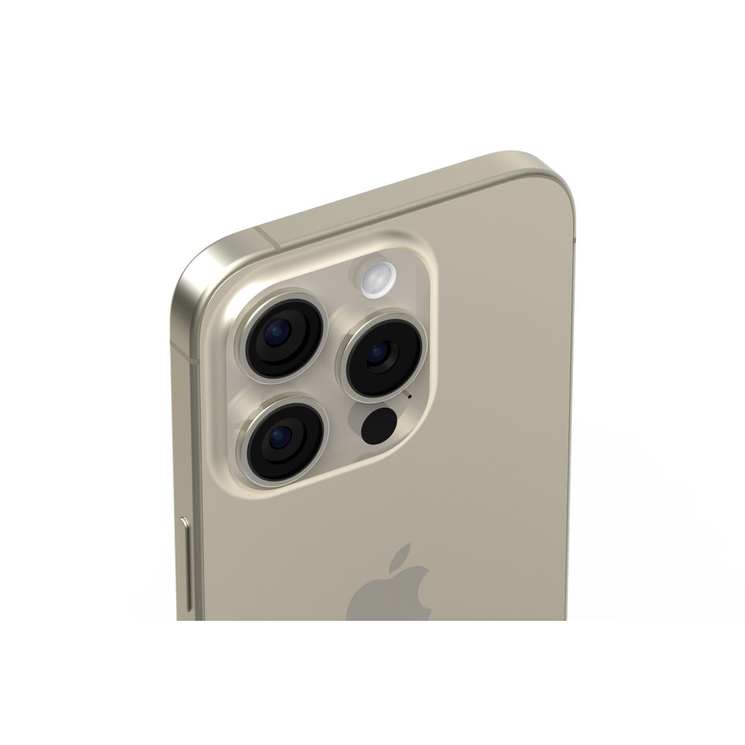 Apple iPhone 15 Pro 3D Model – Realistic Smartphone Asset, FBX/OBJ - View 15
