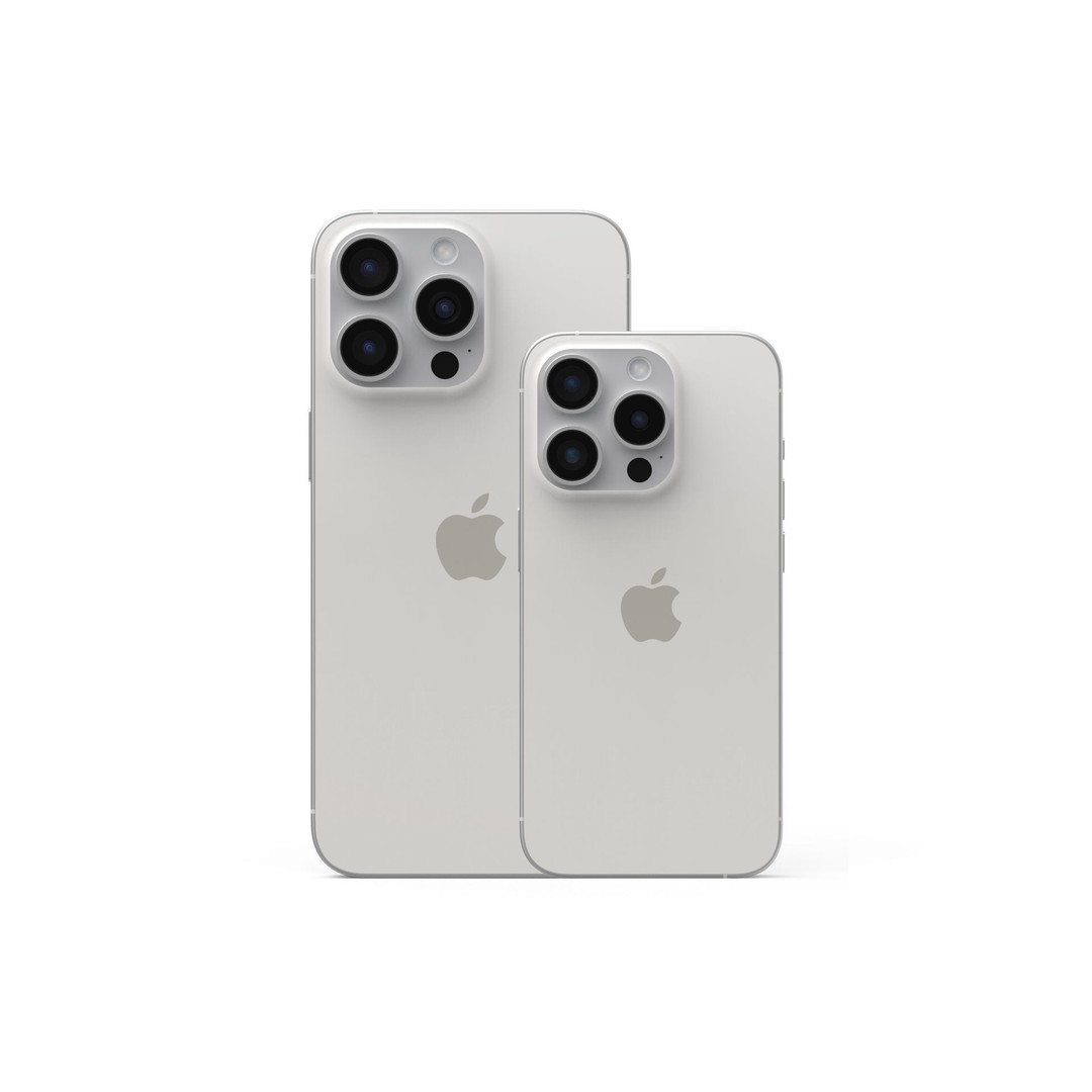 Apple iPhone 15 Pro 3D Model – Realistic Smartphone Asset, FBX/OBJ - View 4