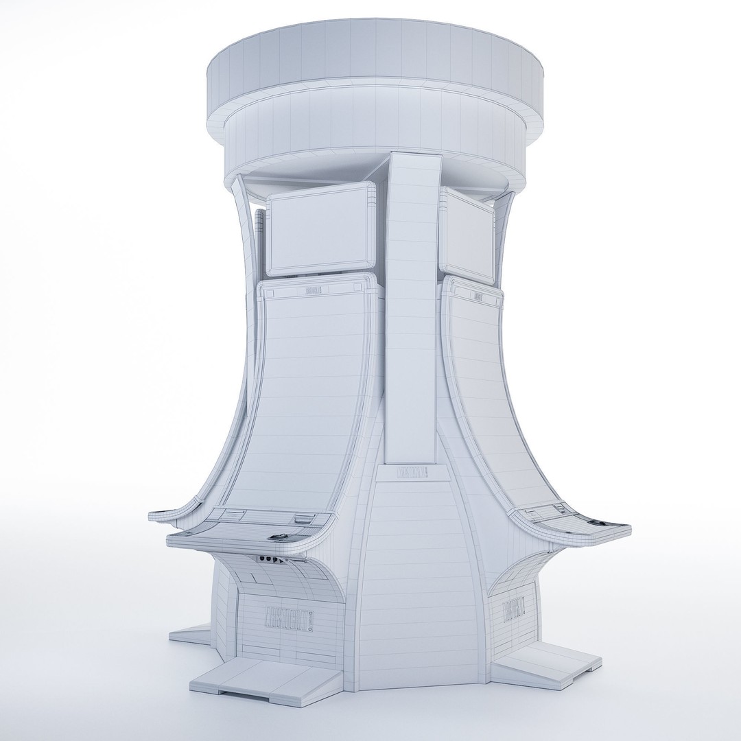 Neptune Single Slot Machine 3D Model – Low Poly Casino Asset, FBX, OBJ