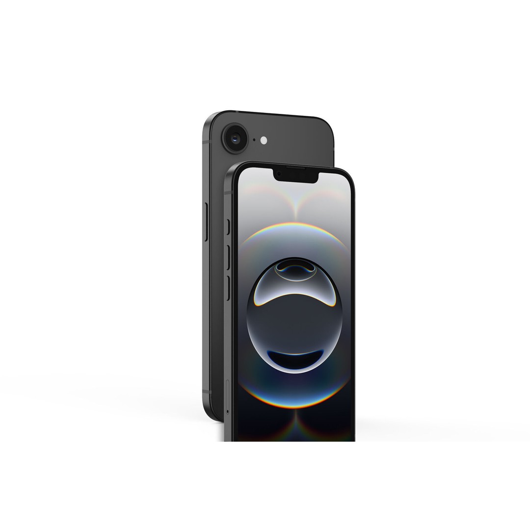Apple iPhone 16e 3D Model – Realistic Smartphone Asset, FBX & OBJ - View 10