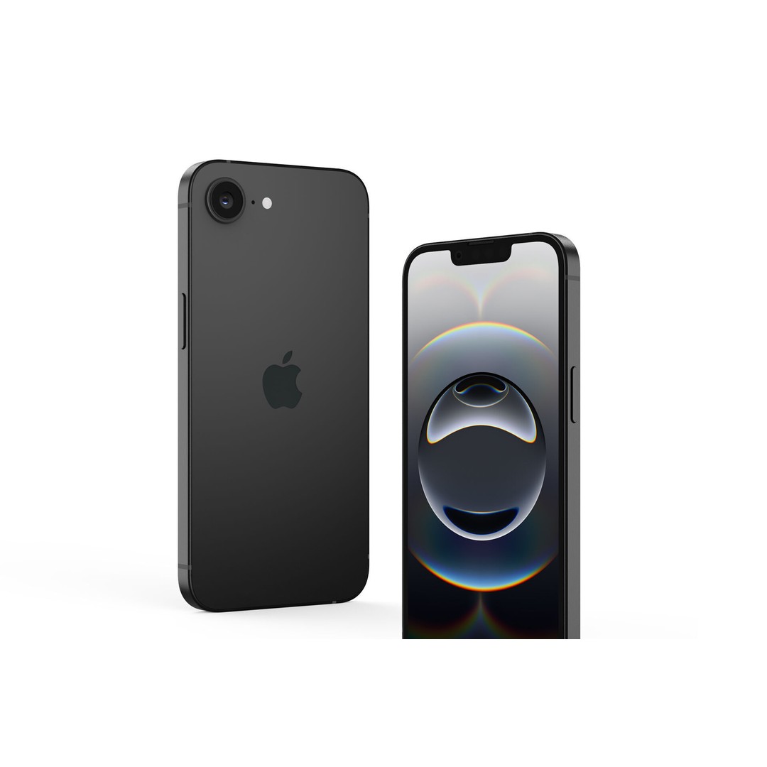 Apple iPhone 16e 3D Model – Realistic Smartphone Asset, FBX & OBJ - View 12