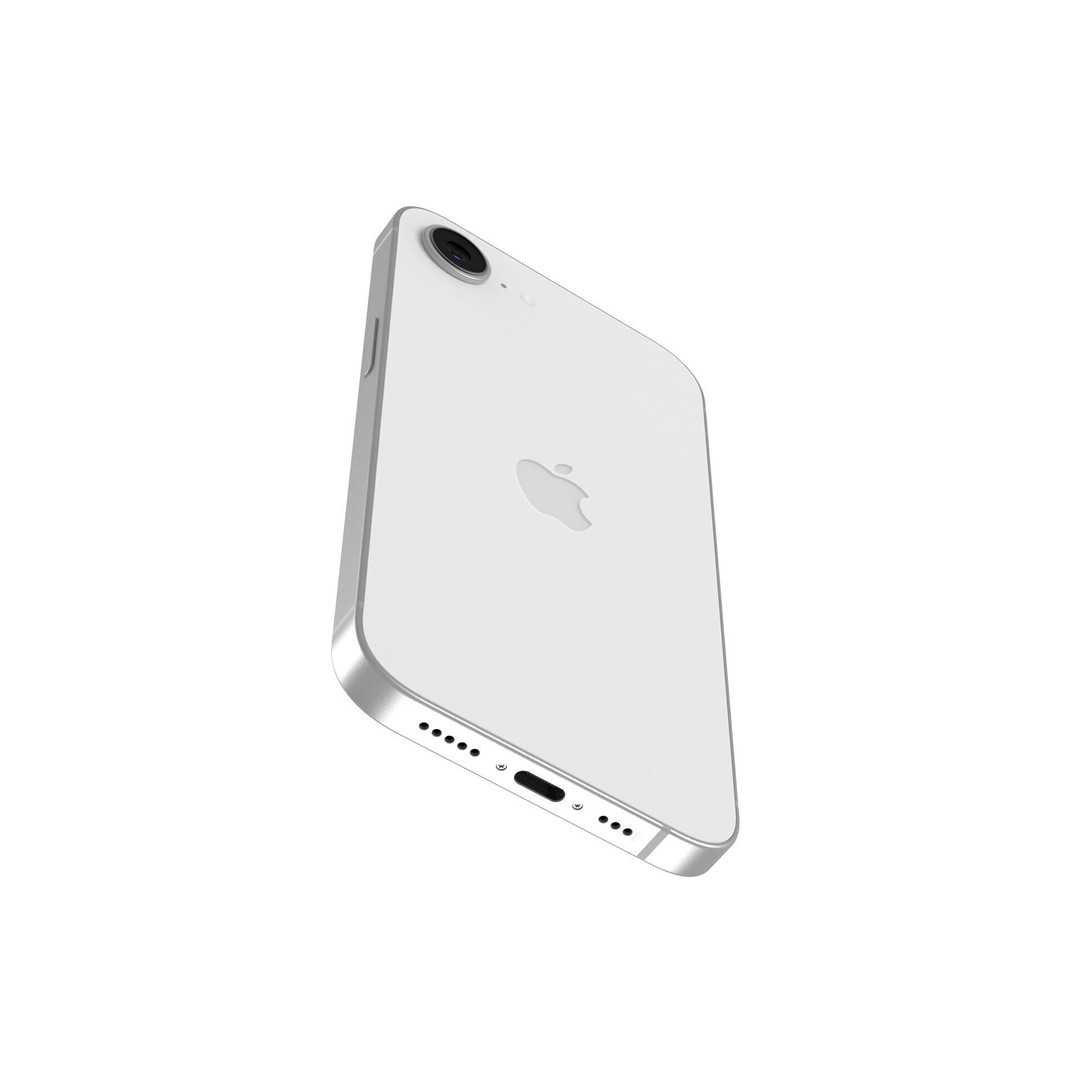 Apple iPhone 16e 3D Model – Realistic Smartphone Asset, FBX & OBJ - View 15