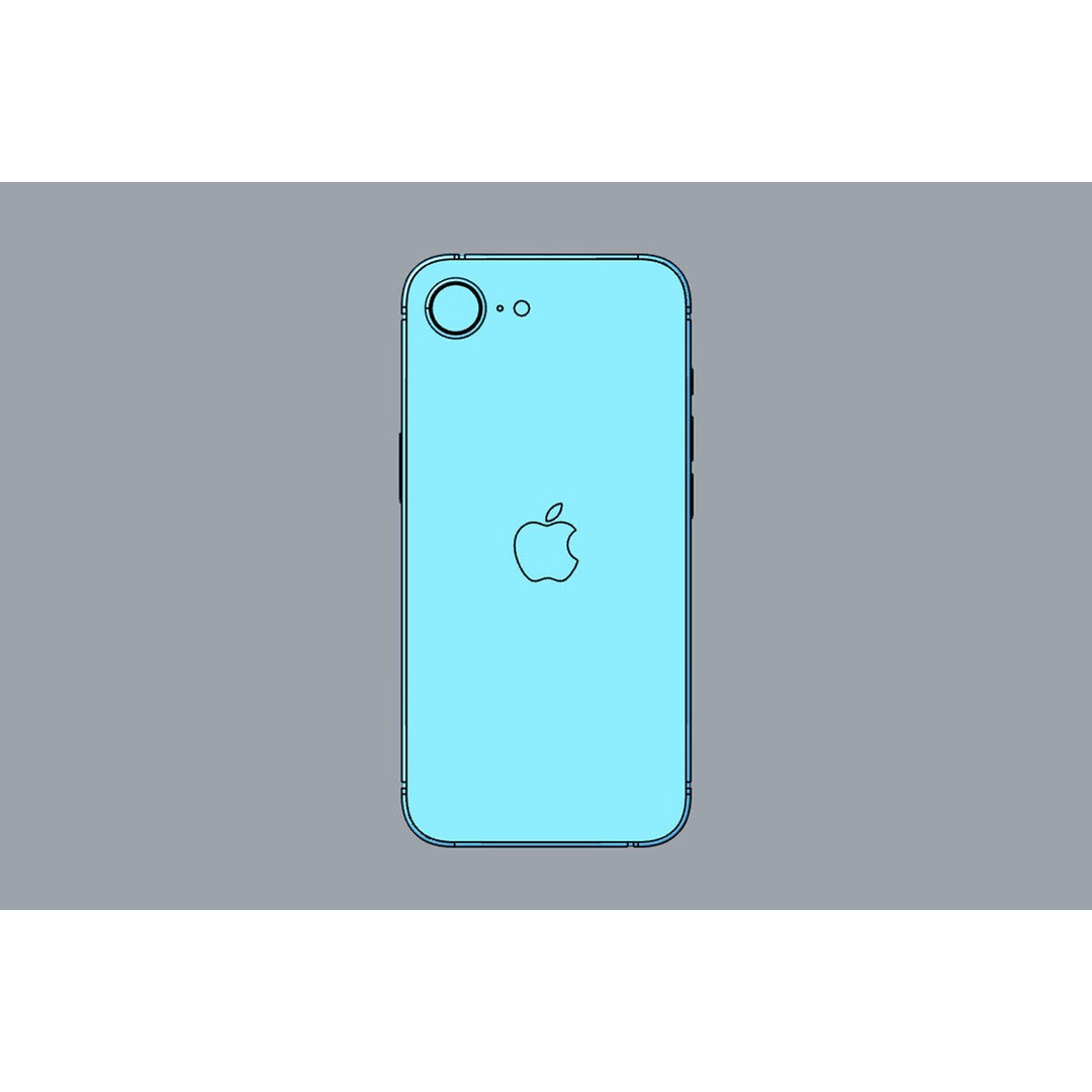 Apple iPhone 16e 3D Model – Realistic Smartphone Asset, FBX & OBJ - View 22
