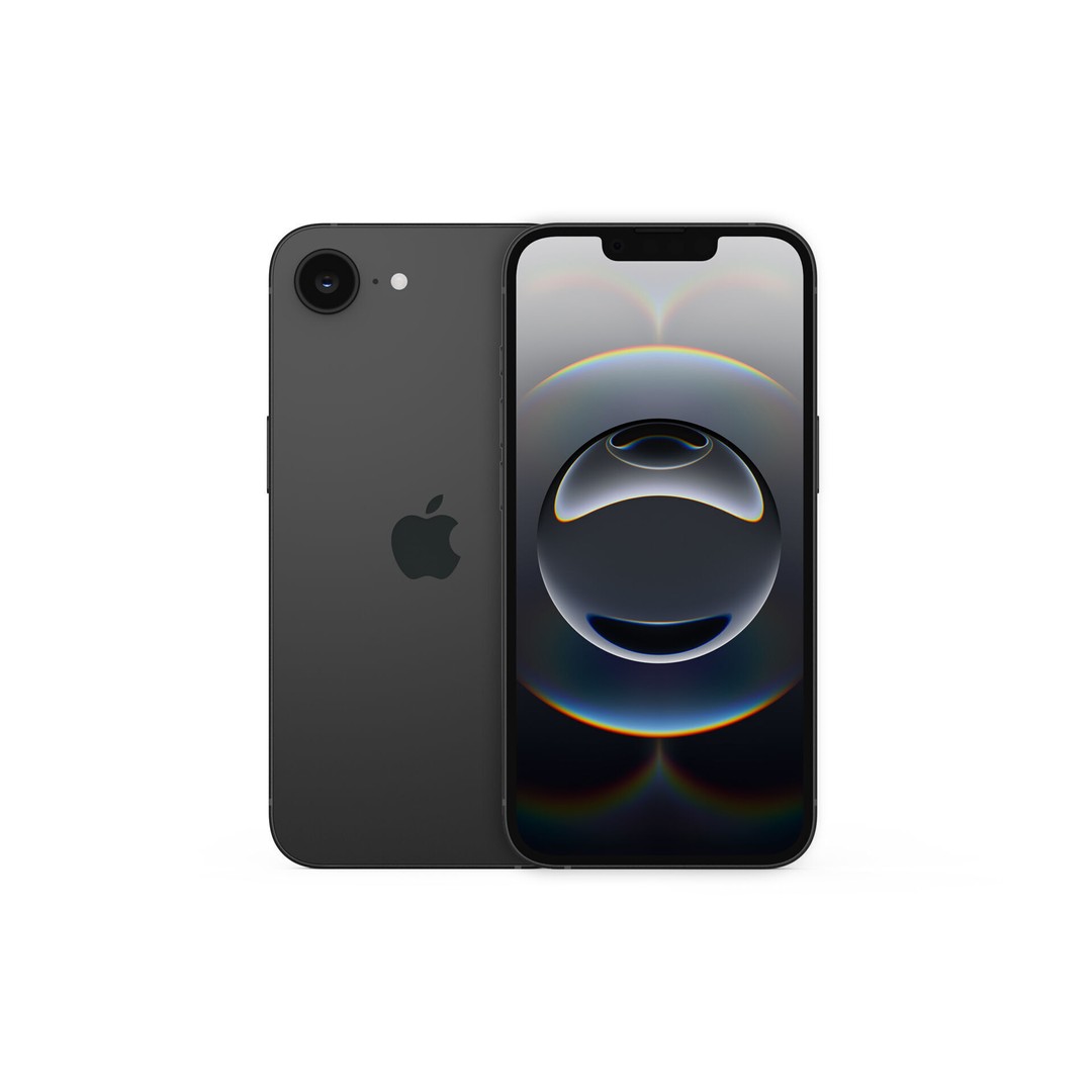 Apple iPhone 16e 3D Model – Realistic Smartphone Asset, FBX & OBJ - View 4