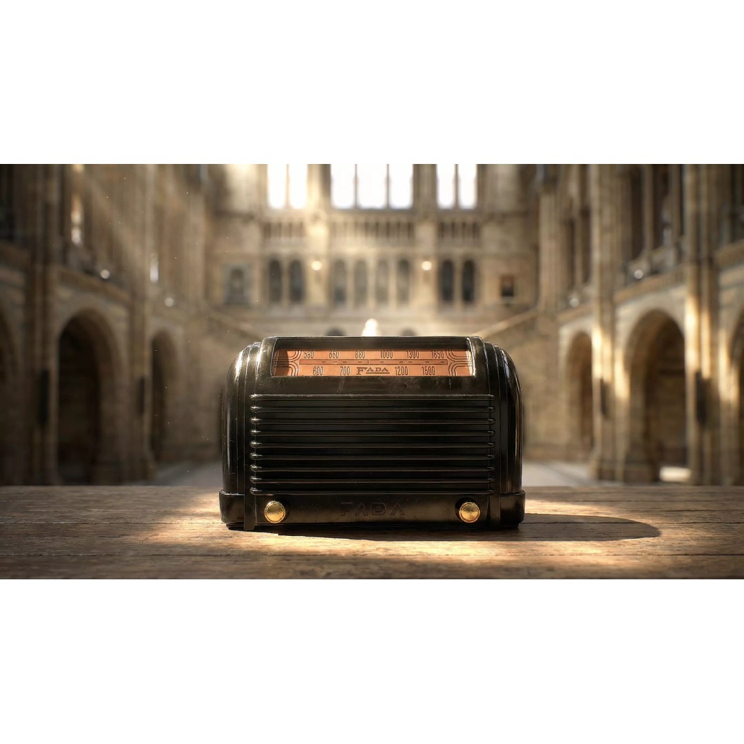 Retro Radio 3D Model – Low Poly Game Asset with PBR Textures, FBX - View 2