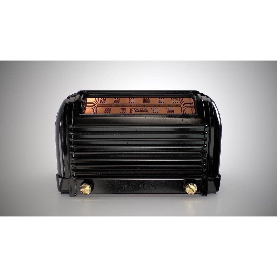 Retro Radio 3D Model – Low Poly Game Asset with PBR Textures, FBX - View 4