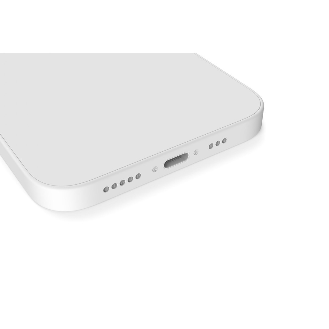 Apple iPhone 13 3D Model – High Poly Game Asset, FBX, OBJ, Rhino - View 17