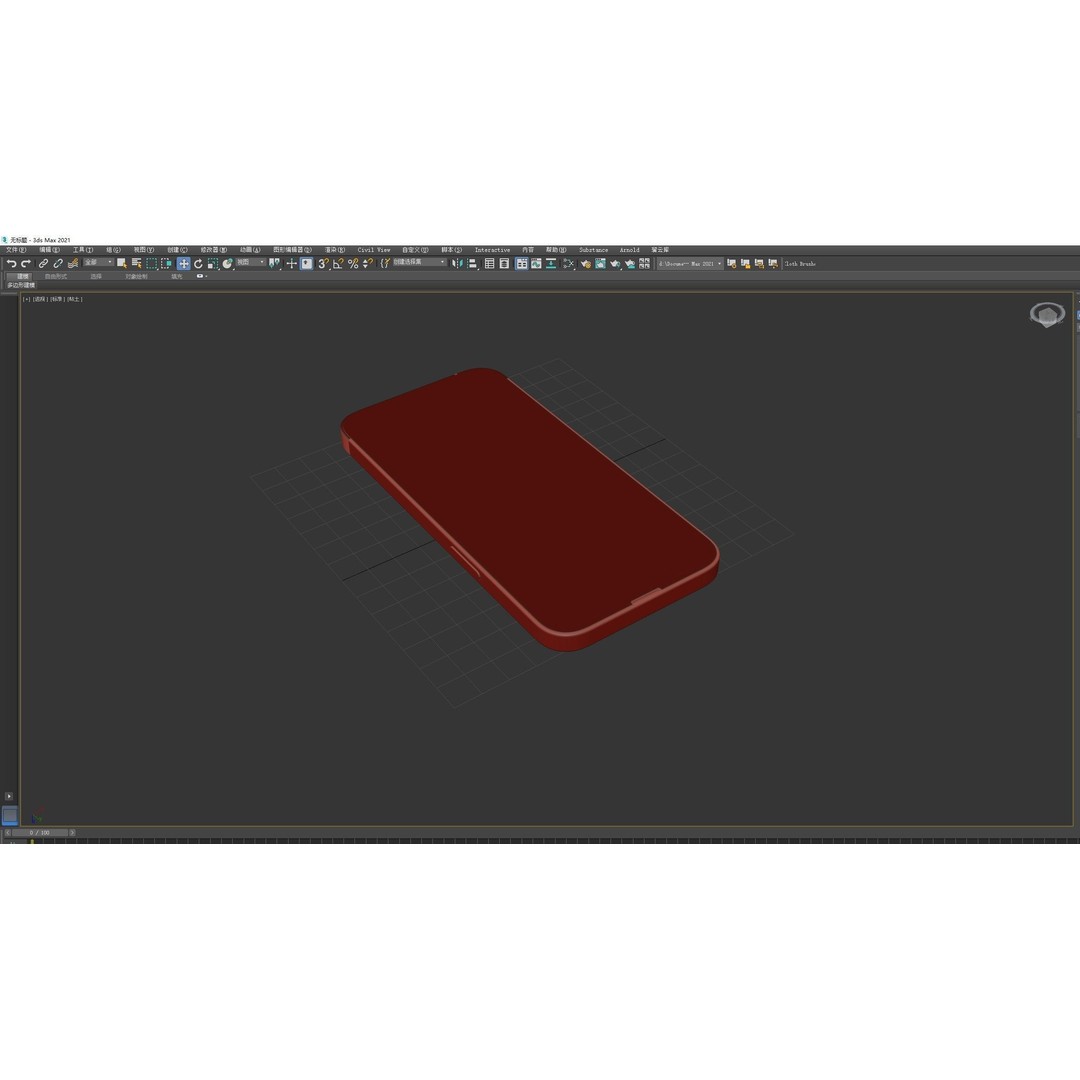 Apple iPhone 13 3D Model – High Poly Game Asset, FBX, OBJ, Rhino - View 37