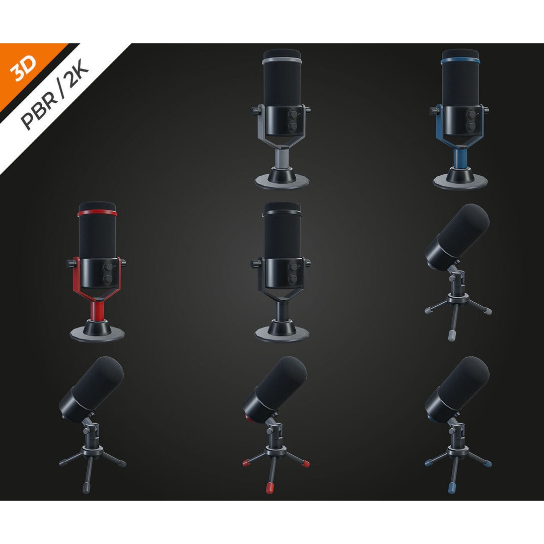 PC Pack 3D Model – Low Poly Game Asset, PBR Textures, FBX, OBJ - View 6