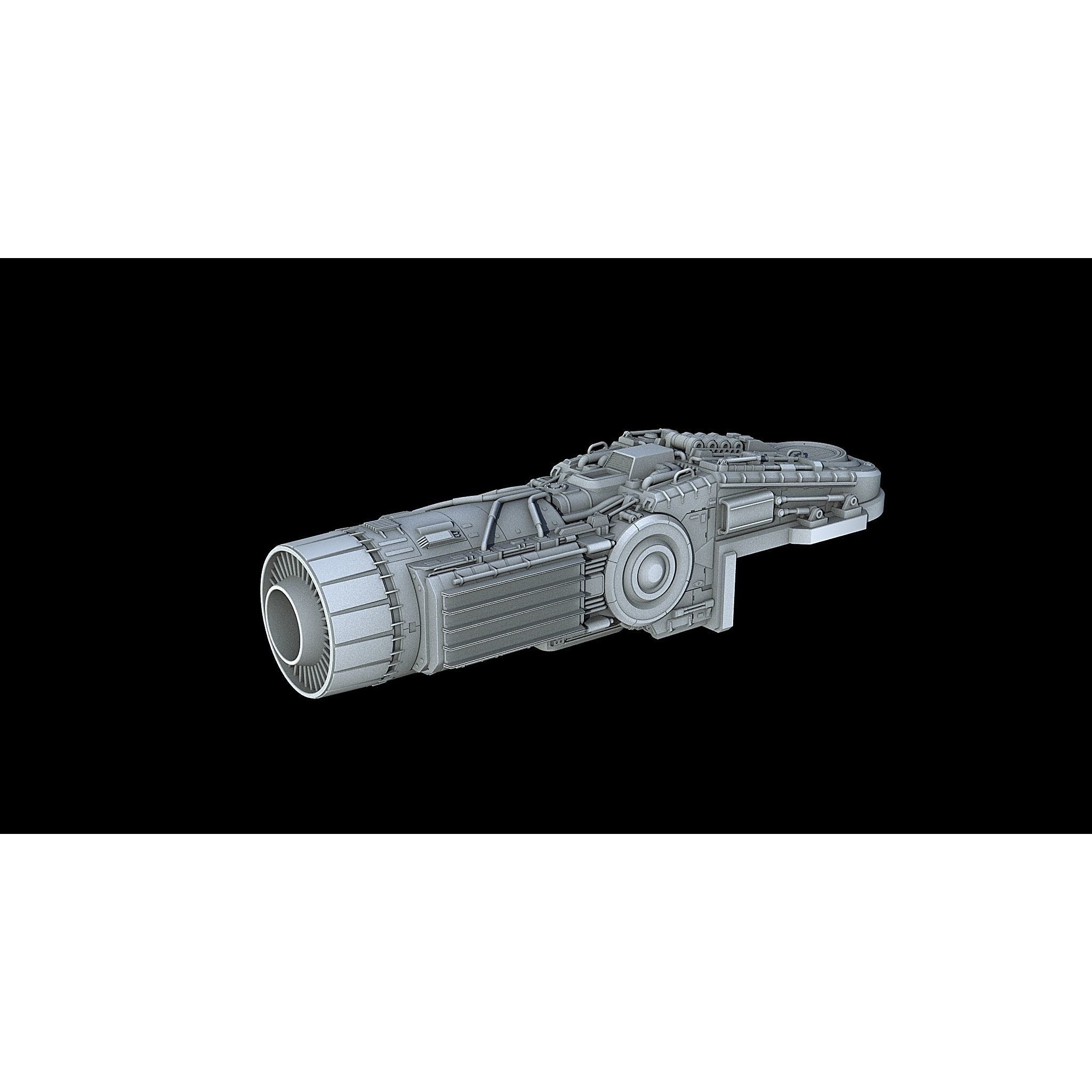 Sci-Fi Engine Pack - Game-Ready 3D Model