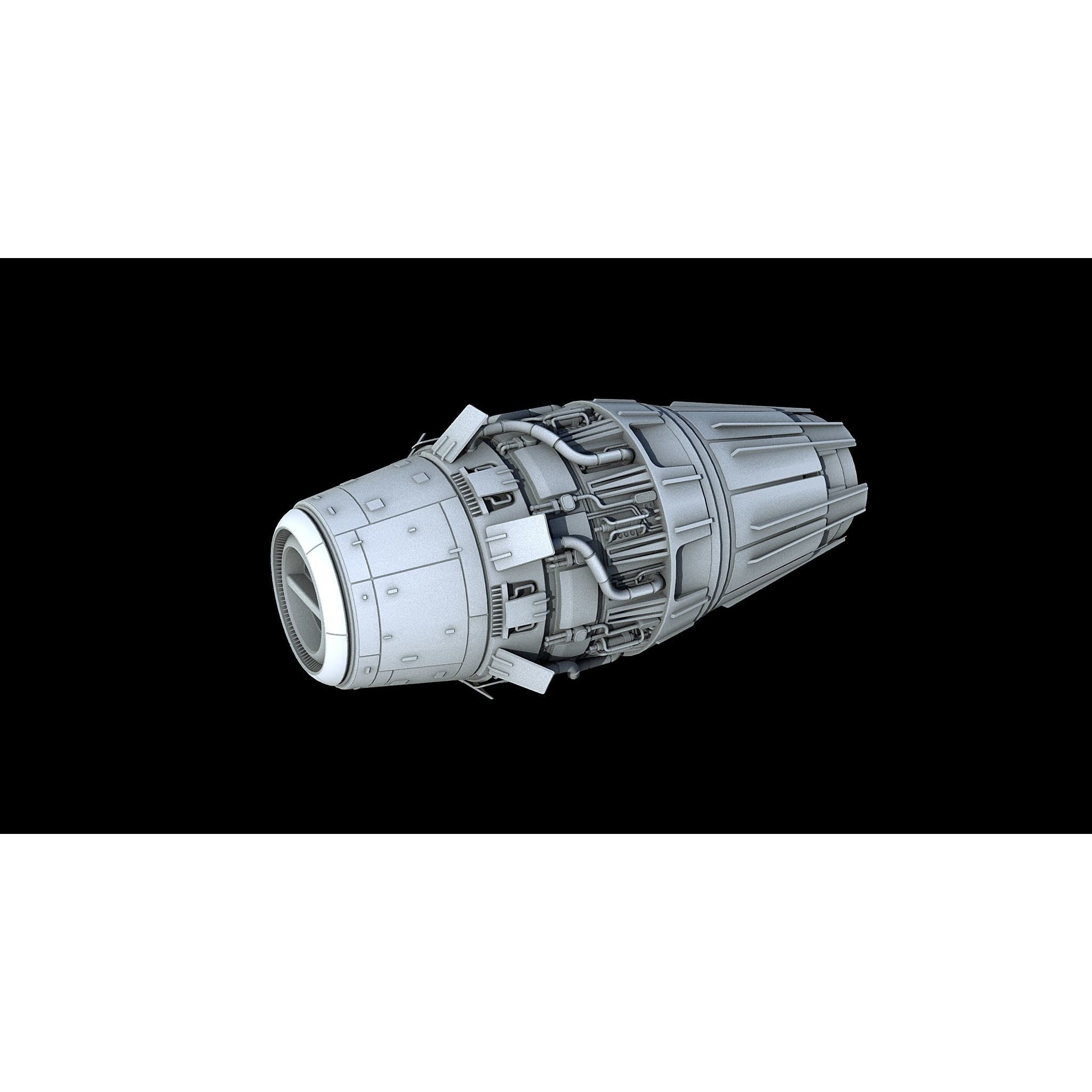 Sci-Fi Engine Pack - Game-Ready 3D Model - View 11