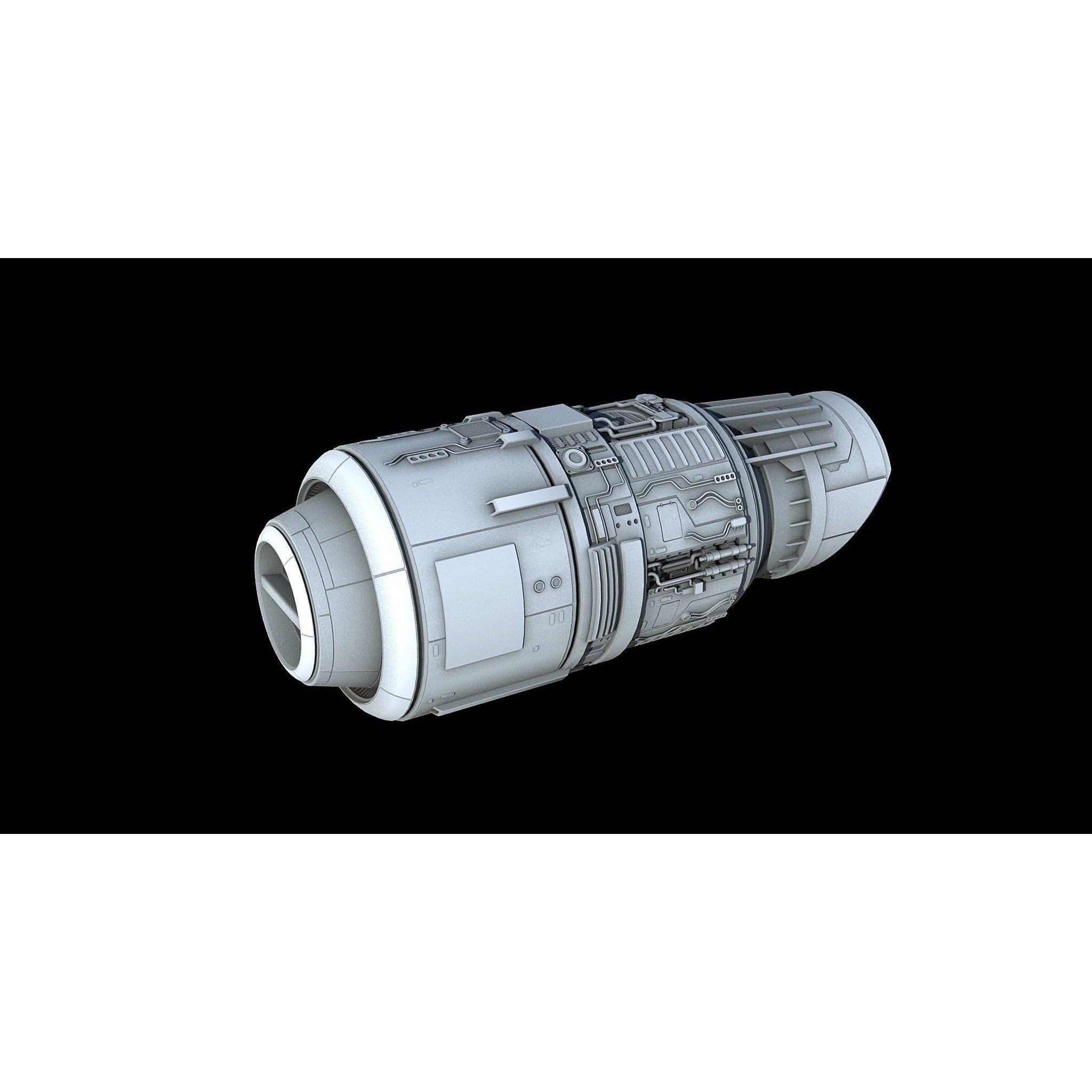 Sci-Fi Engine Pack - Game-Ready 3D Model - View 13