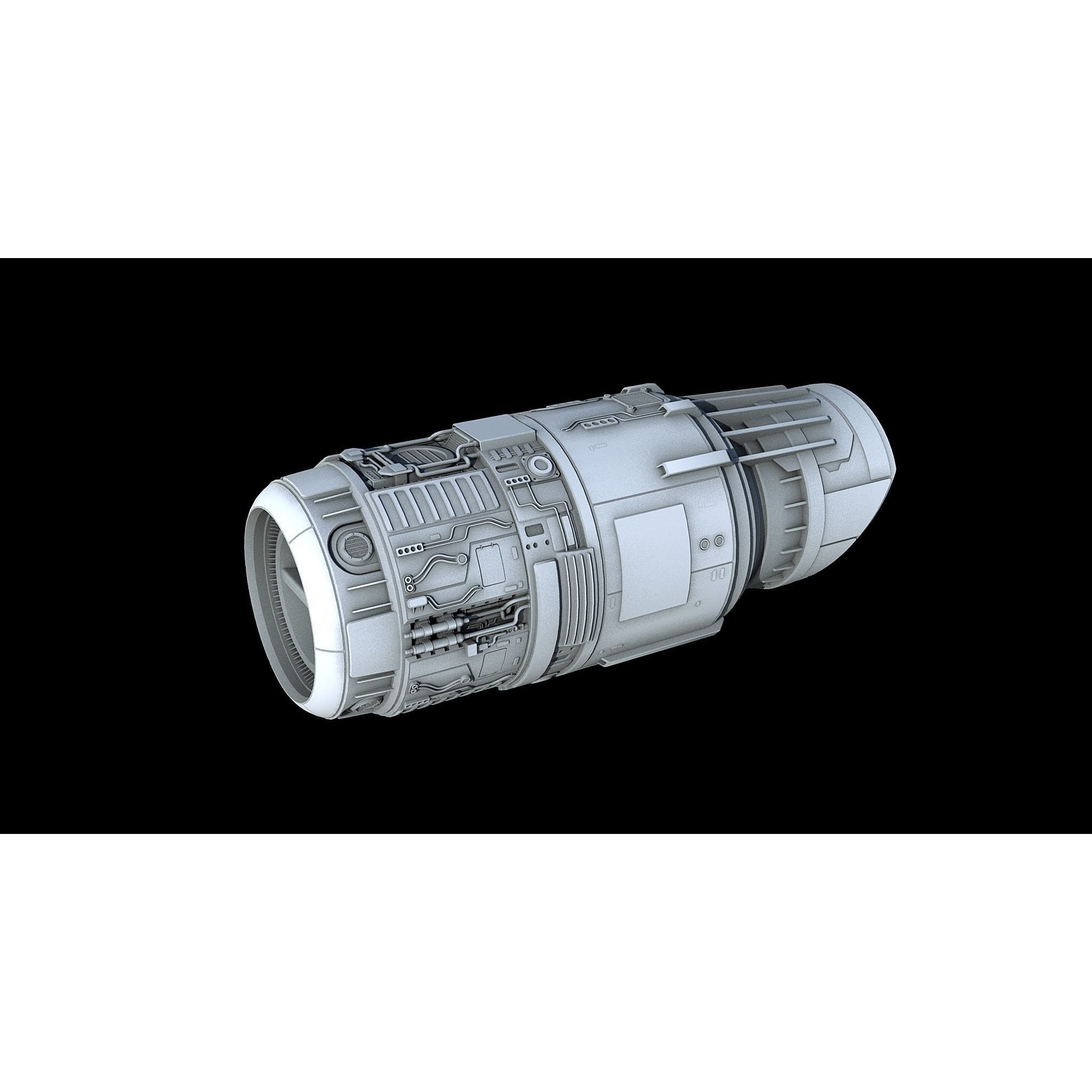 Sci-Fi Engine Pack - Game-Ready 3D Model - View 14