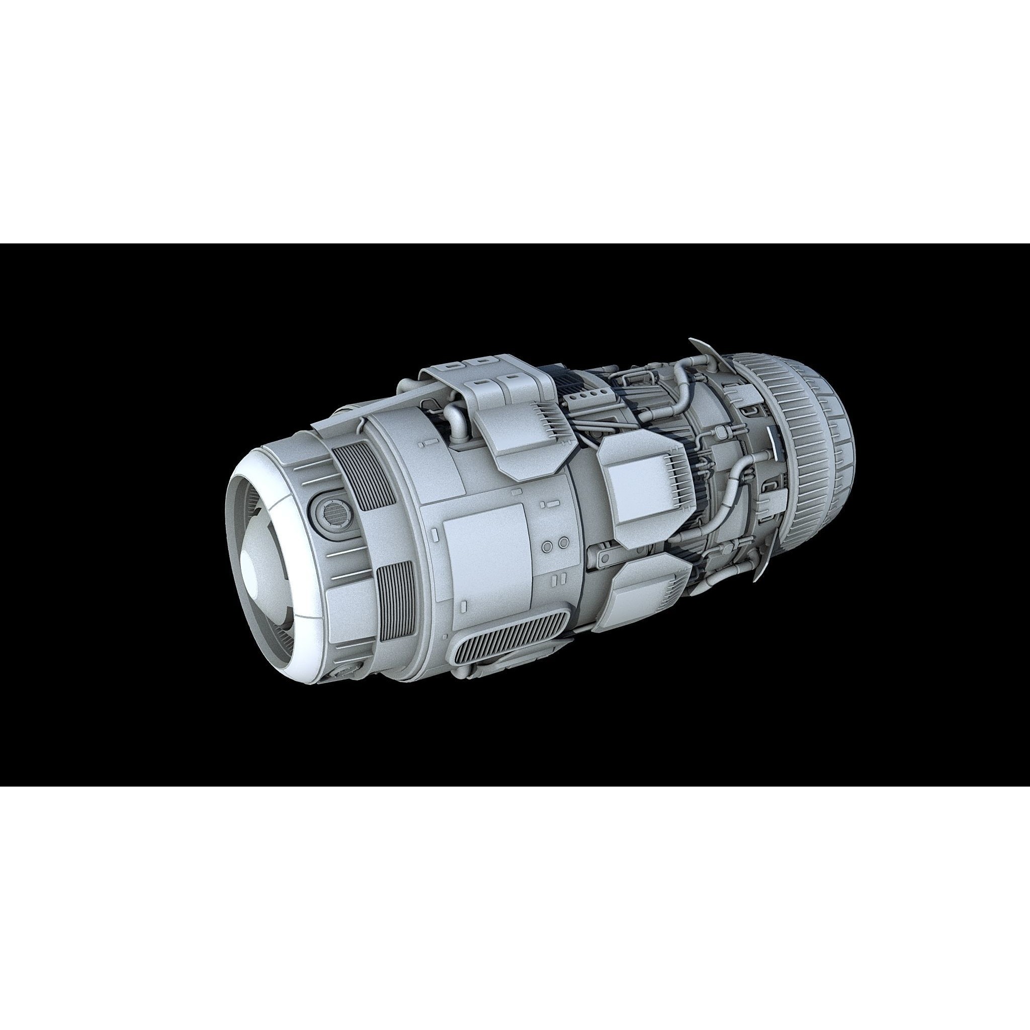 Sci-Fi Engine Pack - Game-Ready 3D Model - View 15