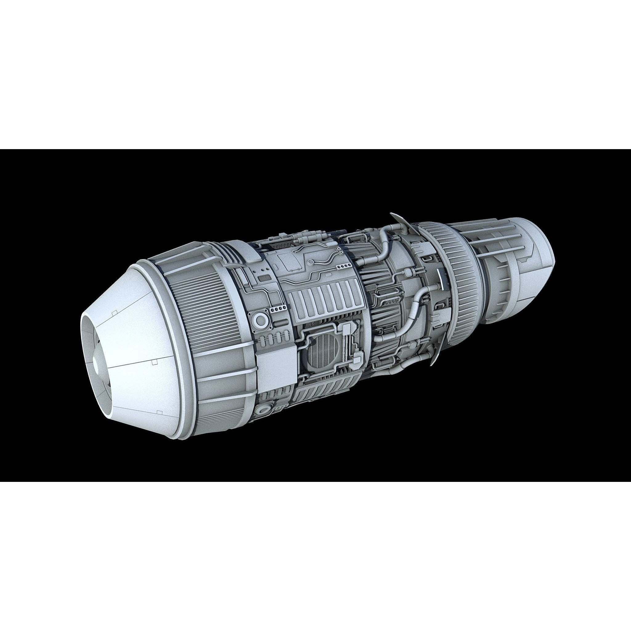 Sci-Fi Engine Pack - Game-Ready 3D Model - View 16