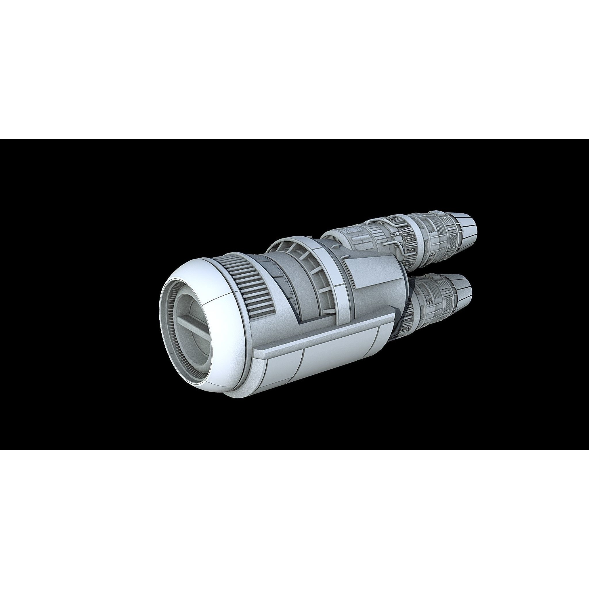 Sci-Fi Engine Pack - Game-Ready 3D Model - View 17