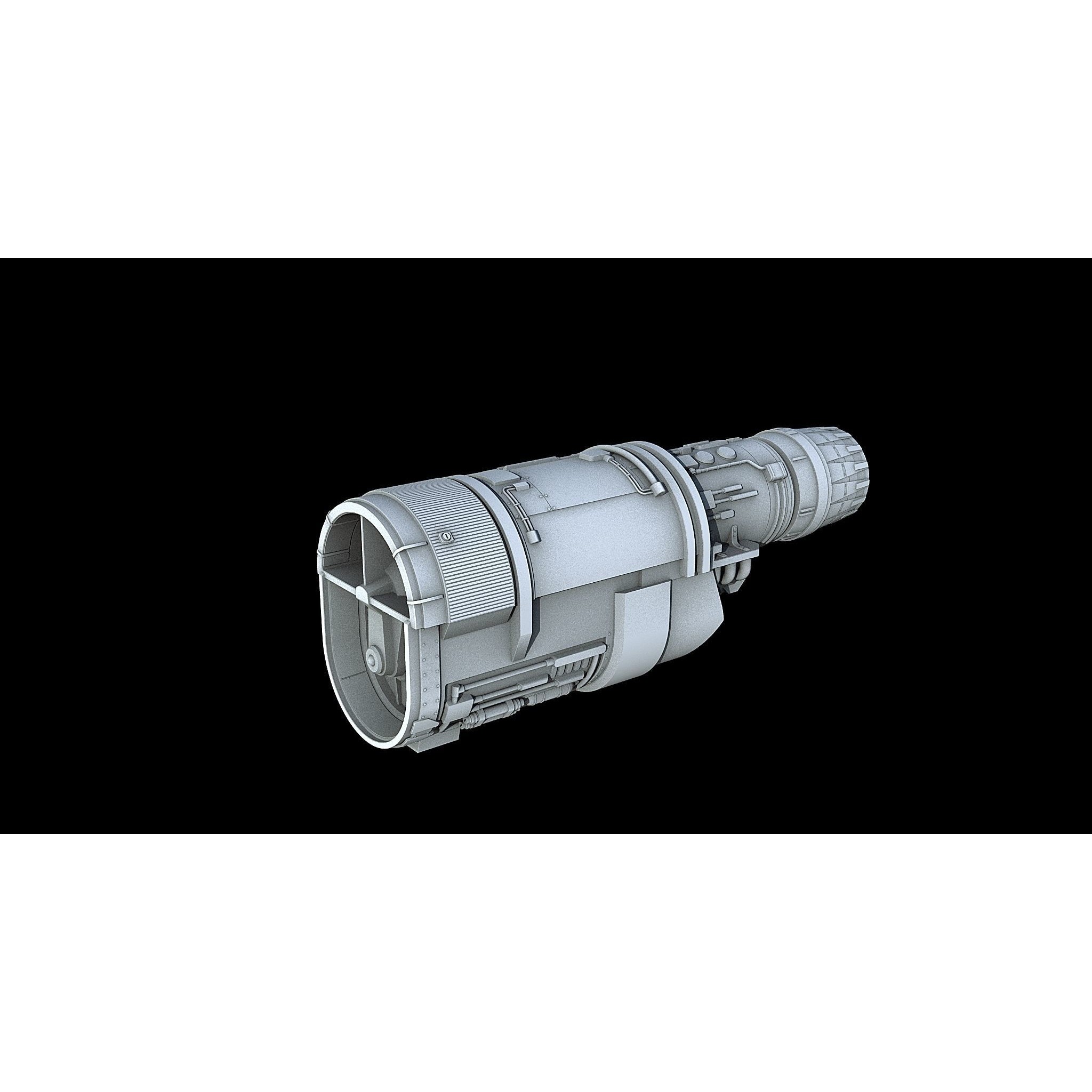 Sci-Fi Engine Pack - Game-Ready 3D Model - View 21