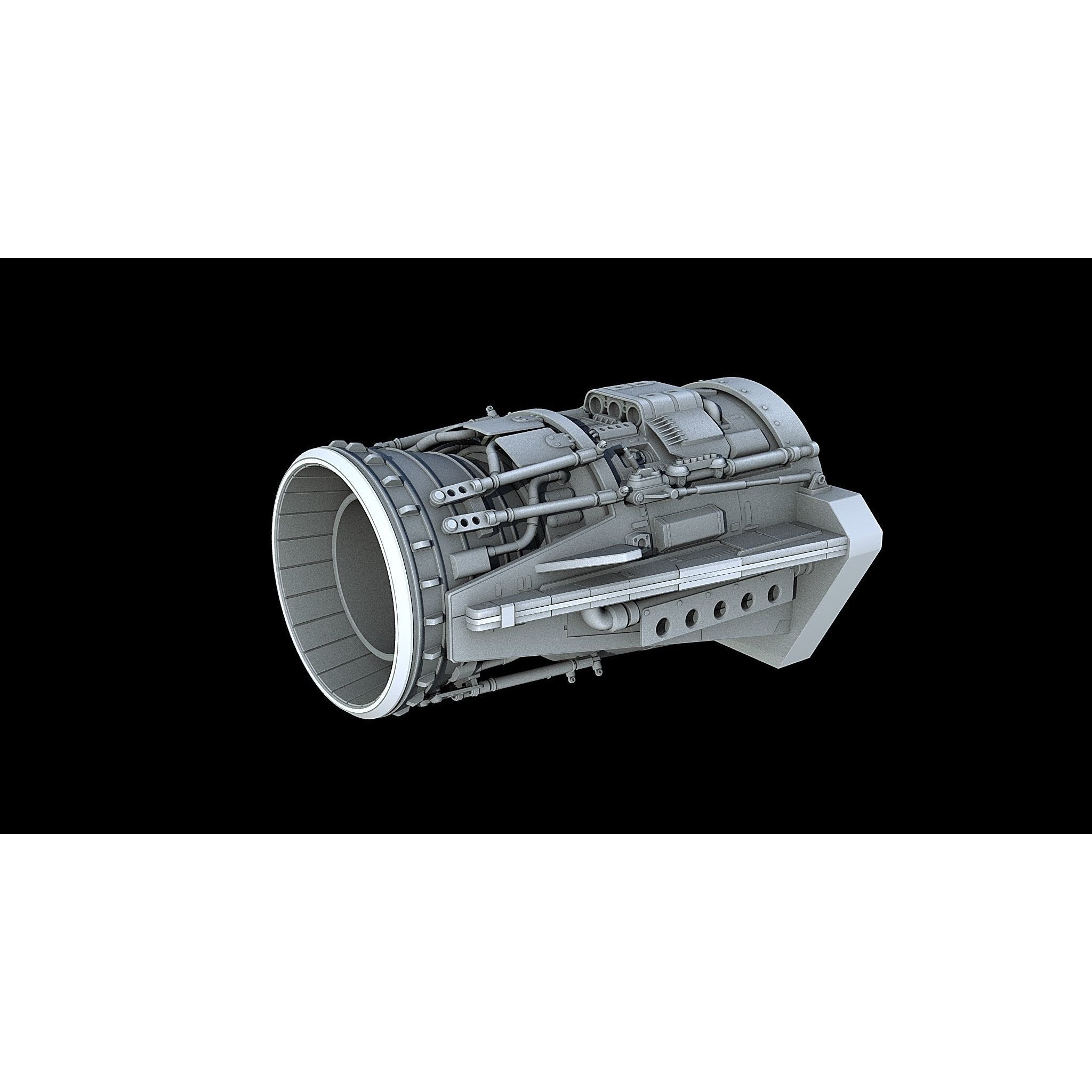 Sci-Fi Engine Pack - Game-Ready 3D Model - View 24