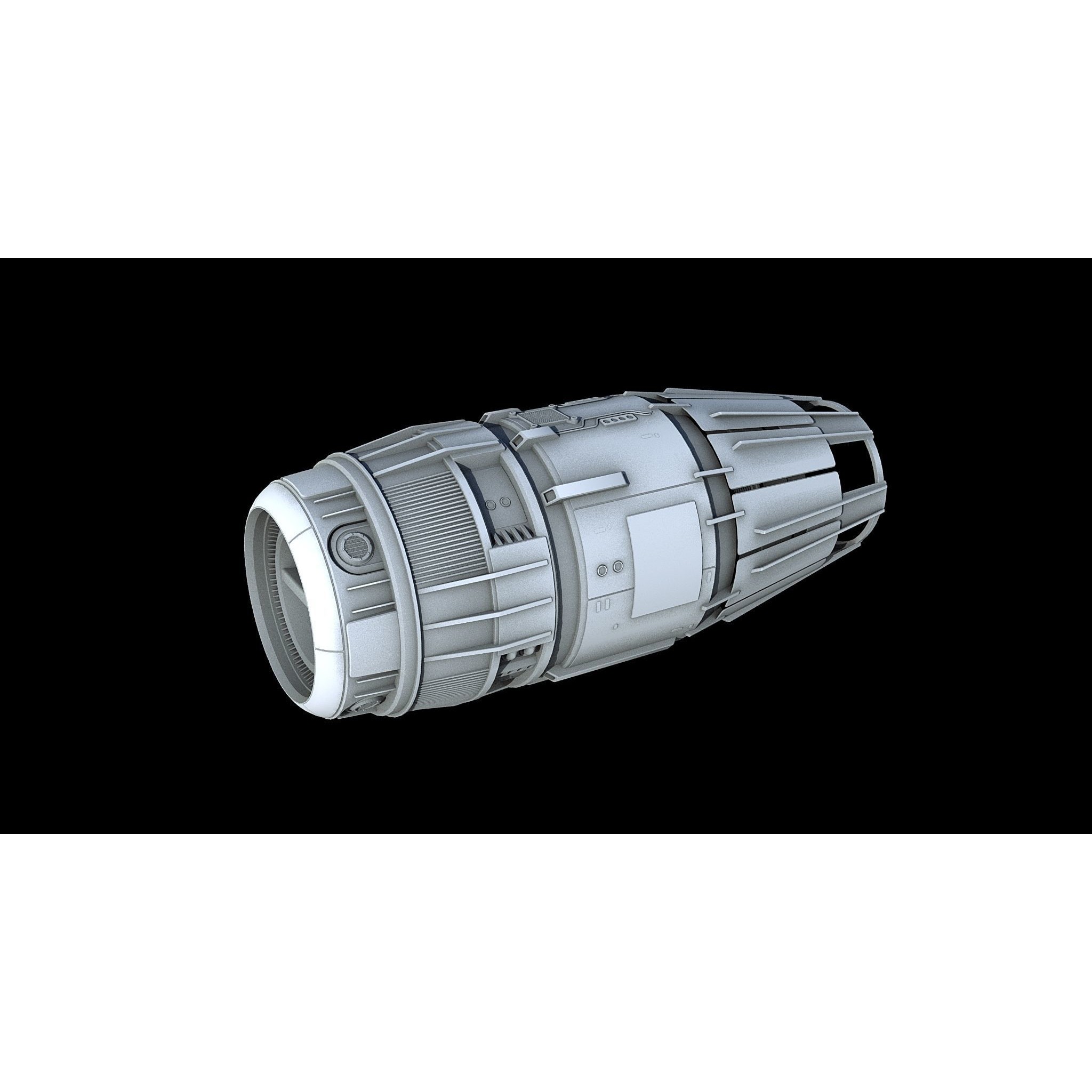 Sci-Fi Engine Pack - Game-Ready 3D Model - View 7