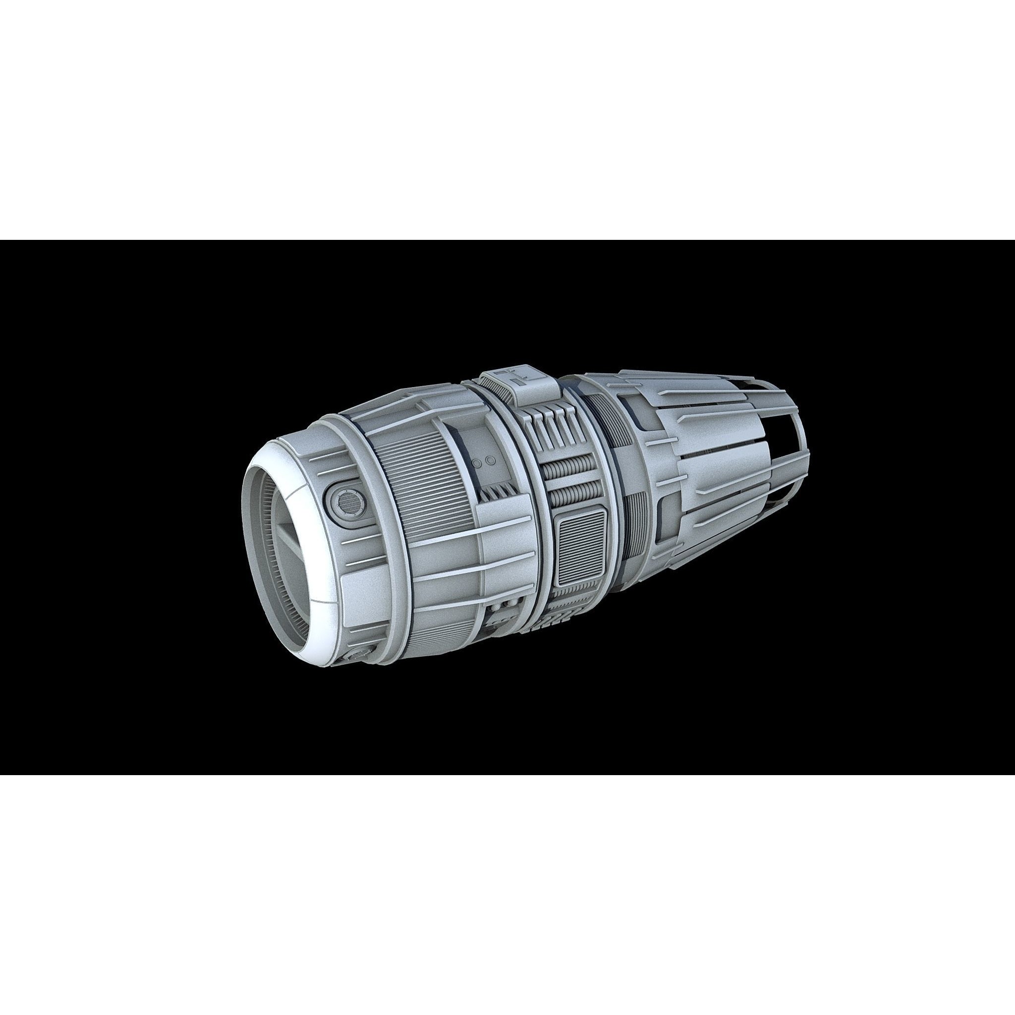 Sci-Fi Engine Pack - Game-Ready 3D Model - View 8