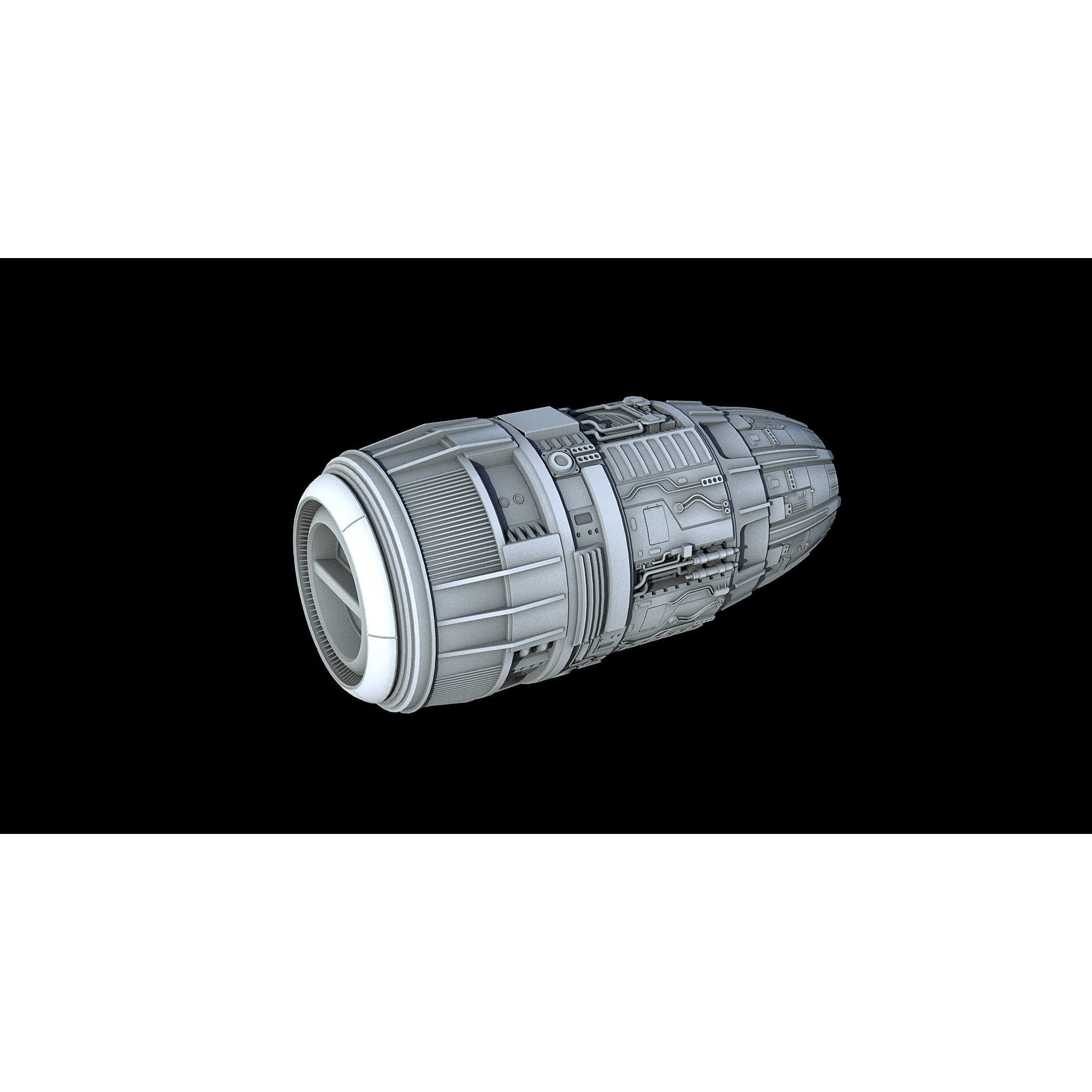 Sci-Fi Engine Pack - Game-Ready 3D Model - View 9