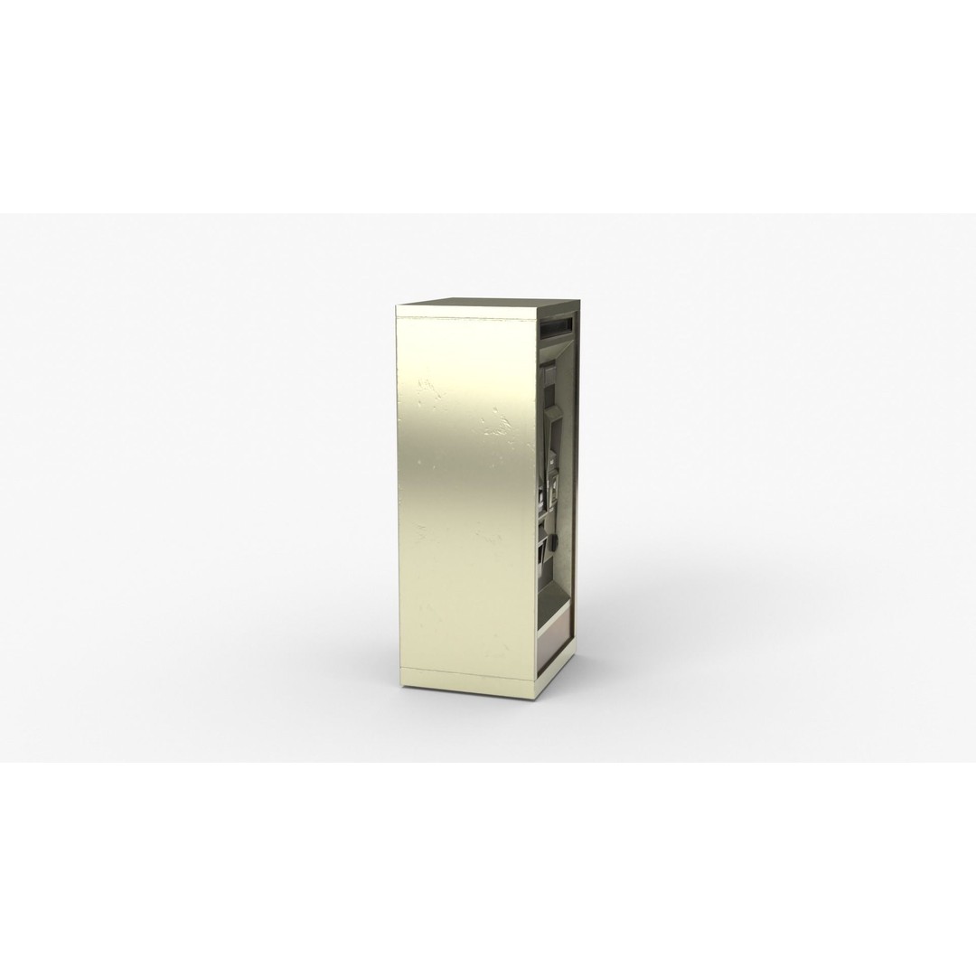 Card Vending Machine 3D Model – Low Poly PBR Asset, FBX, OBJ, Blender - View 12