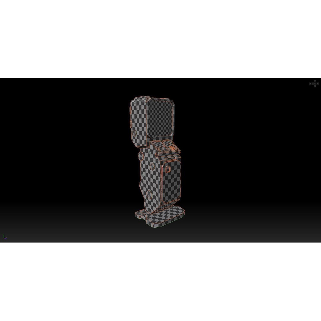 Futuristic Sci-Fi Control Terminal 3D Model – Low Poly Game Asset, FBX - View 23