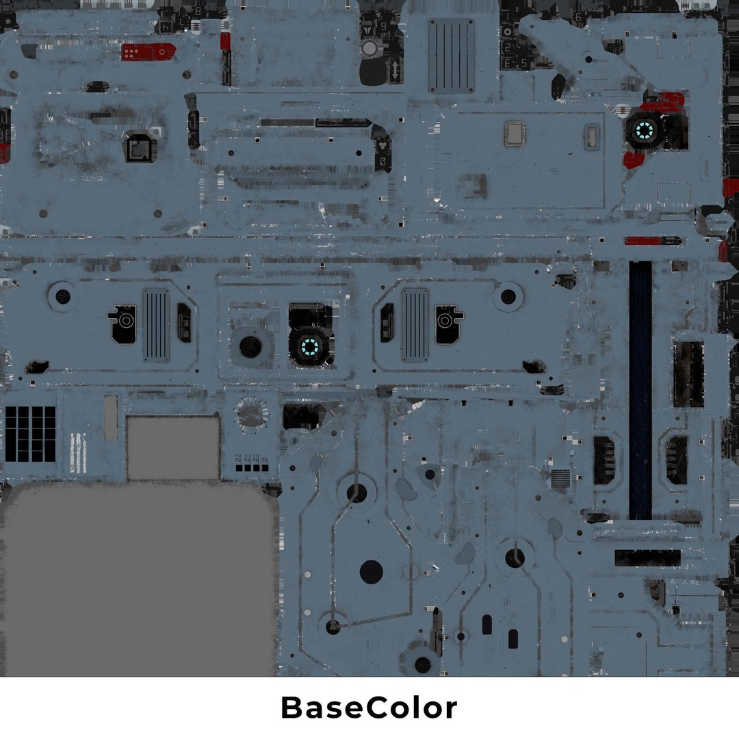Futuristic Sci-Fi Control Terminal 3D Model – Low Poly Game Asset, FBX - View 26