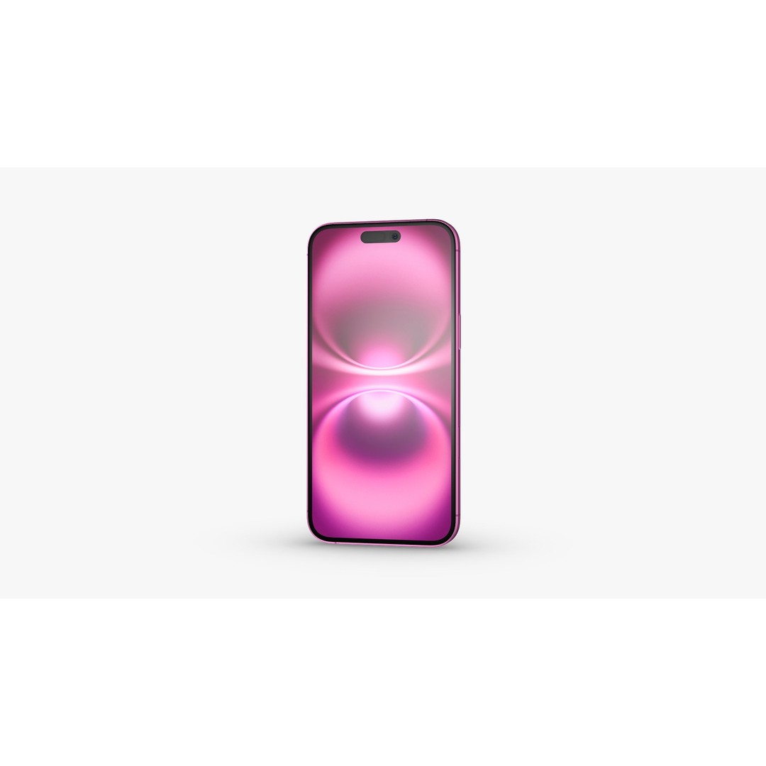 iPhone 16 Collection 3D Model – High Poly PBR Asset, E3D & OBJ Formats